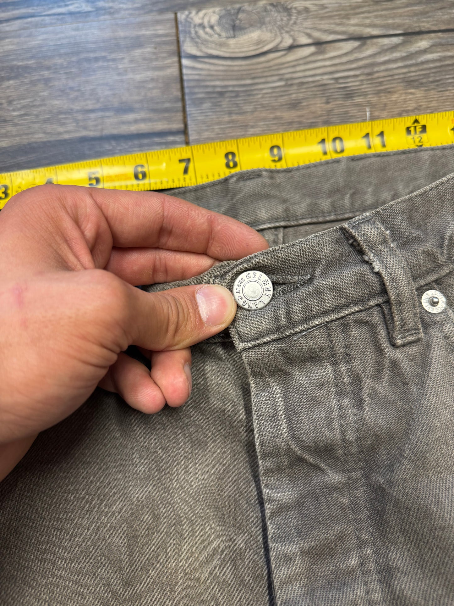 HELMUT LANG AW00 OVERDYED PAINTER JEANS (28)