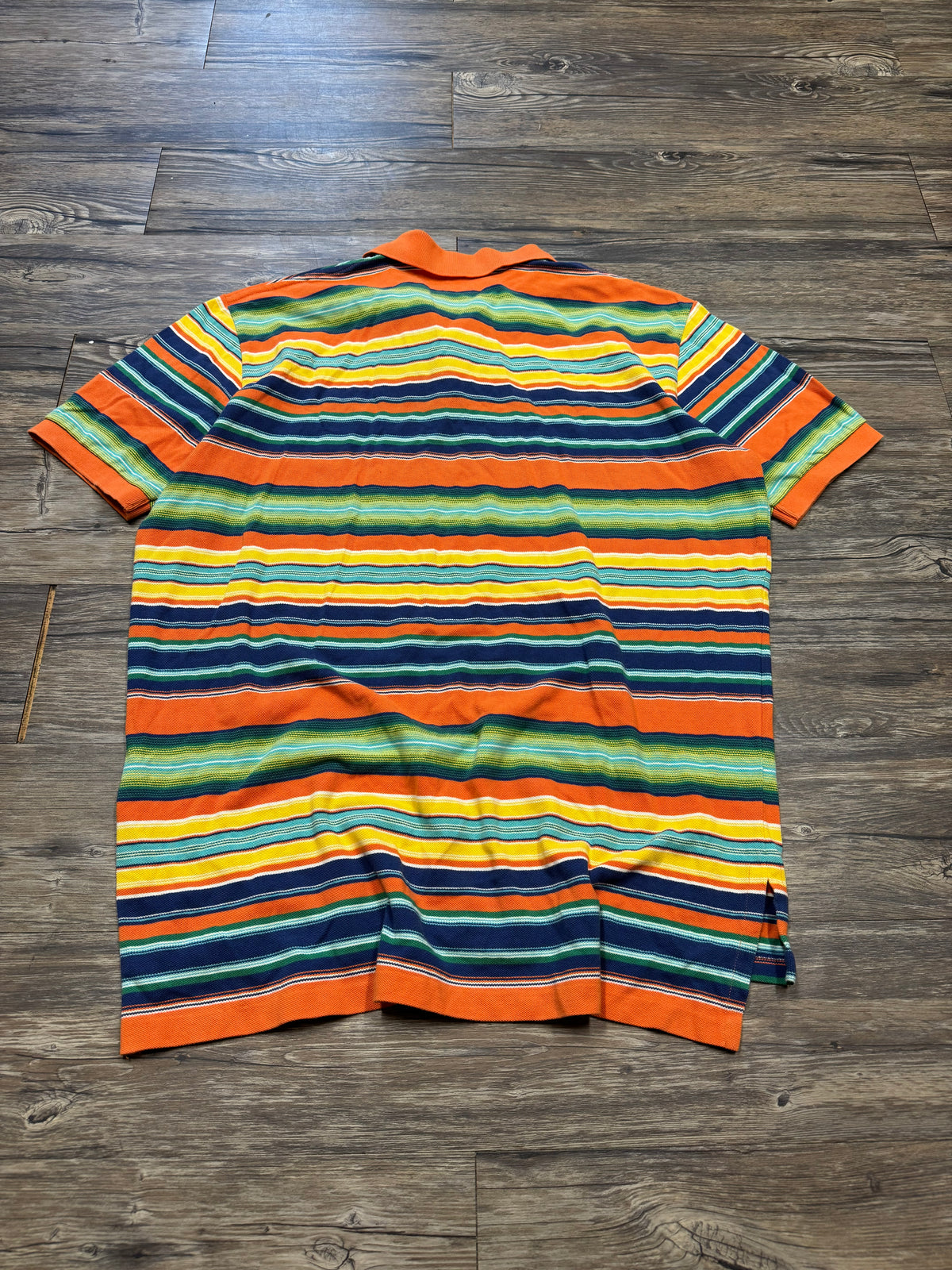 POLO RALPH LAUREN MULTI-COLOR STRIPED POLO (XL)