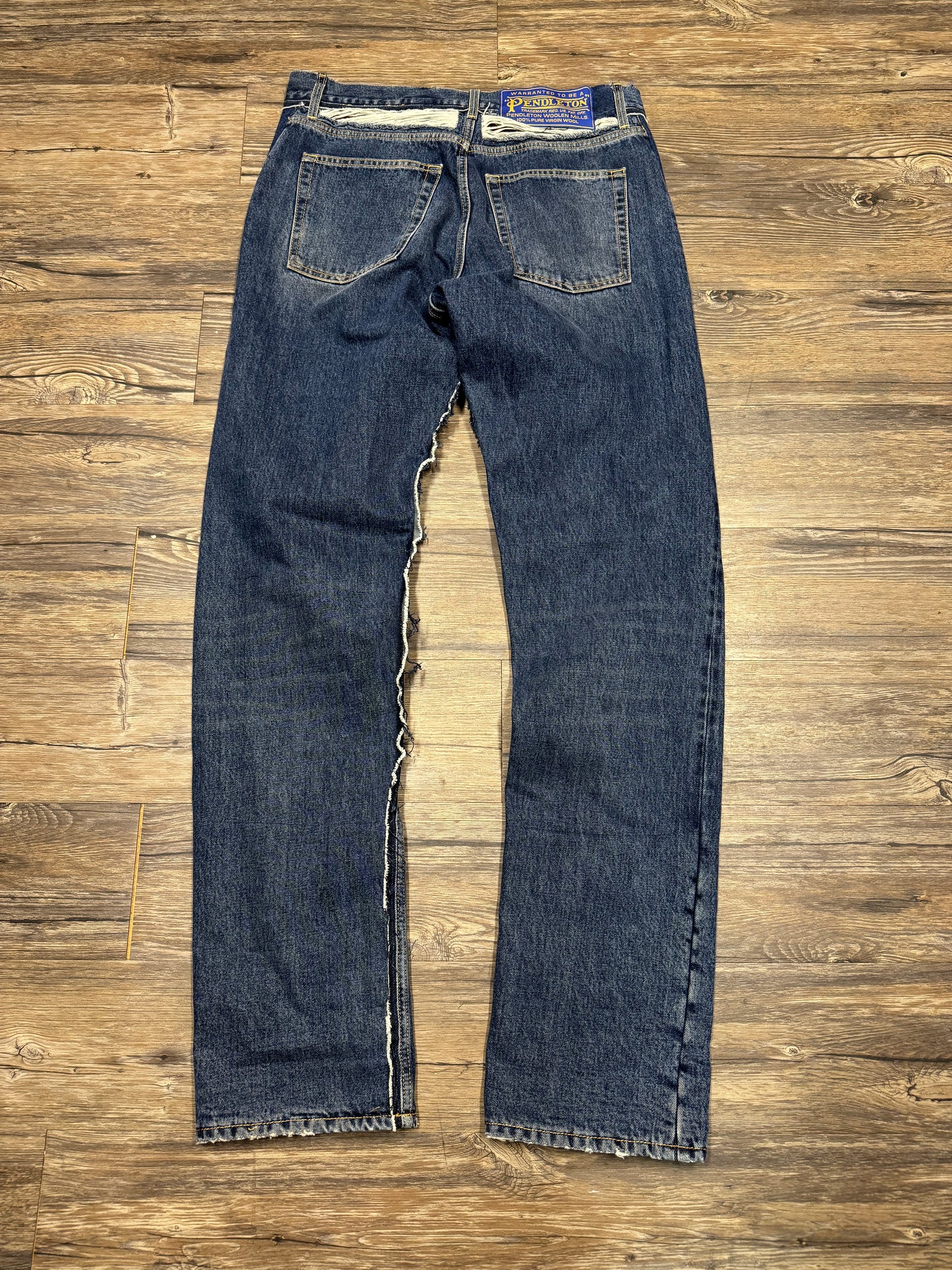 MAISON MARGIELA PENDLETON DECONSTRUCTED JEANS (29)