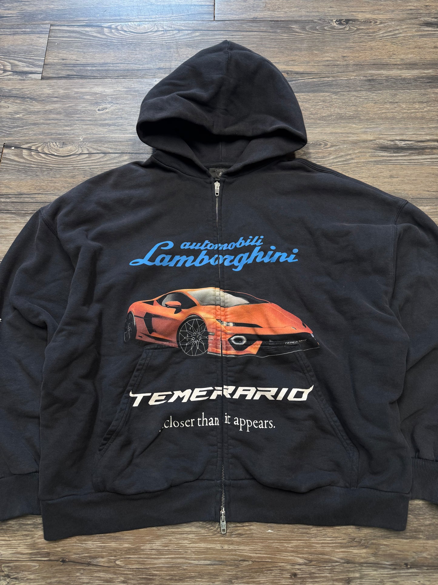 BALENCIAGA LAMBORGHINI ZIP UP HOODIE (L)