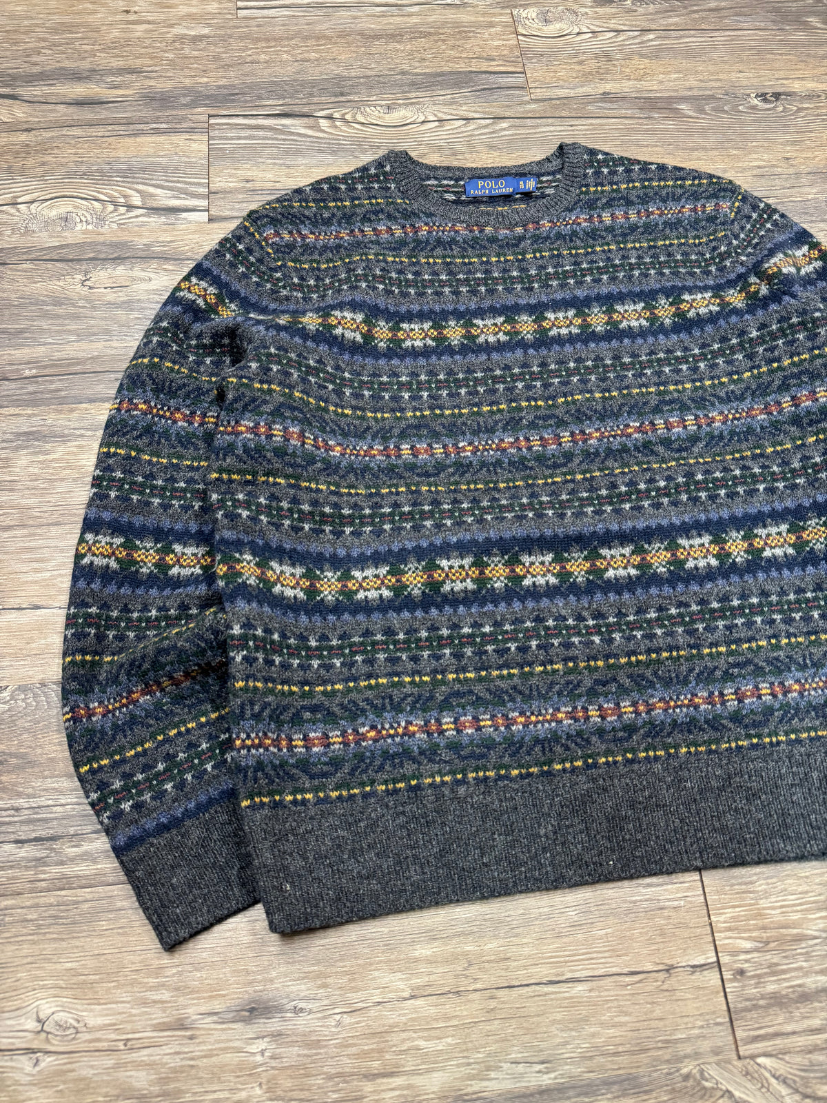 POLO RALPH LAUREN AZTEC CREWNECK (XL)