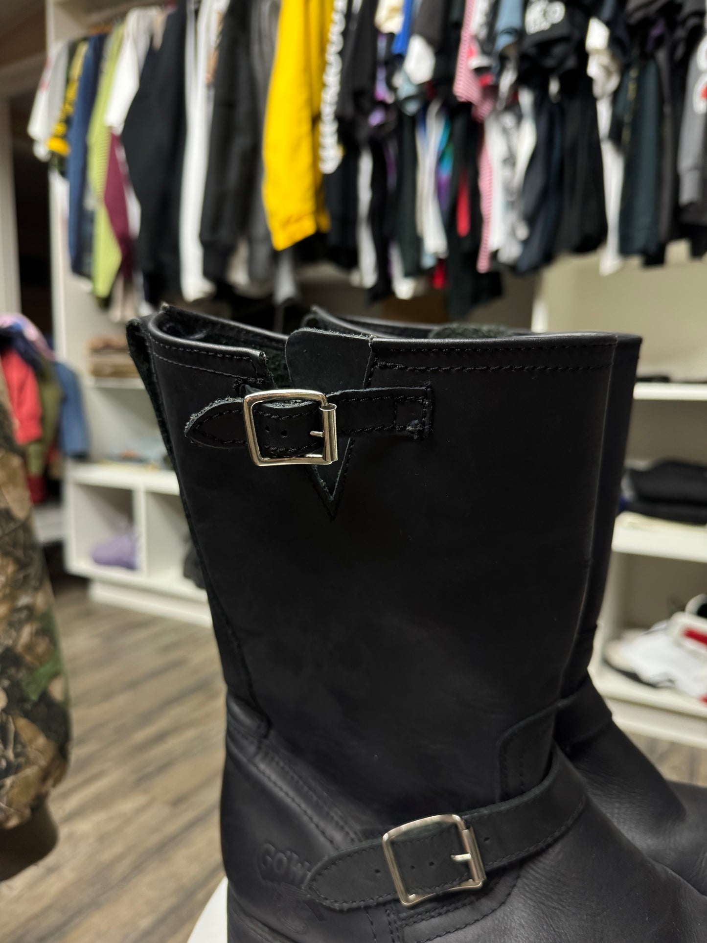 GO WEST GENUIN LEATHER ENGINEER BOOTS (9)