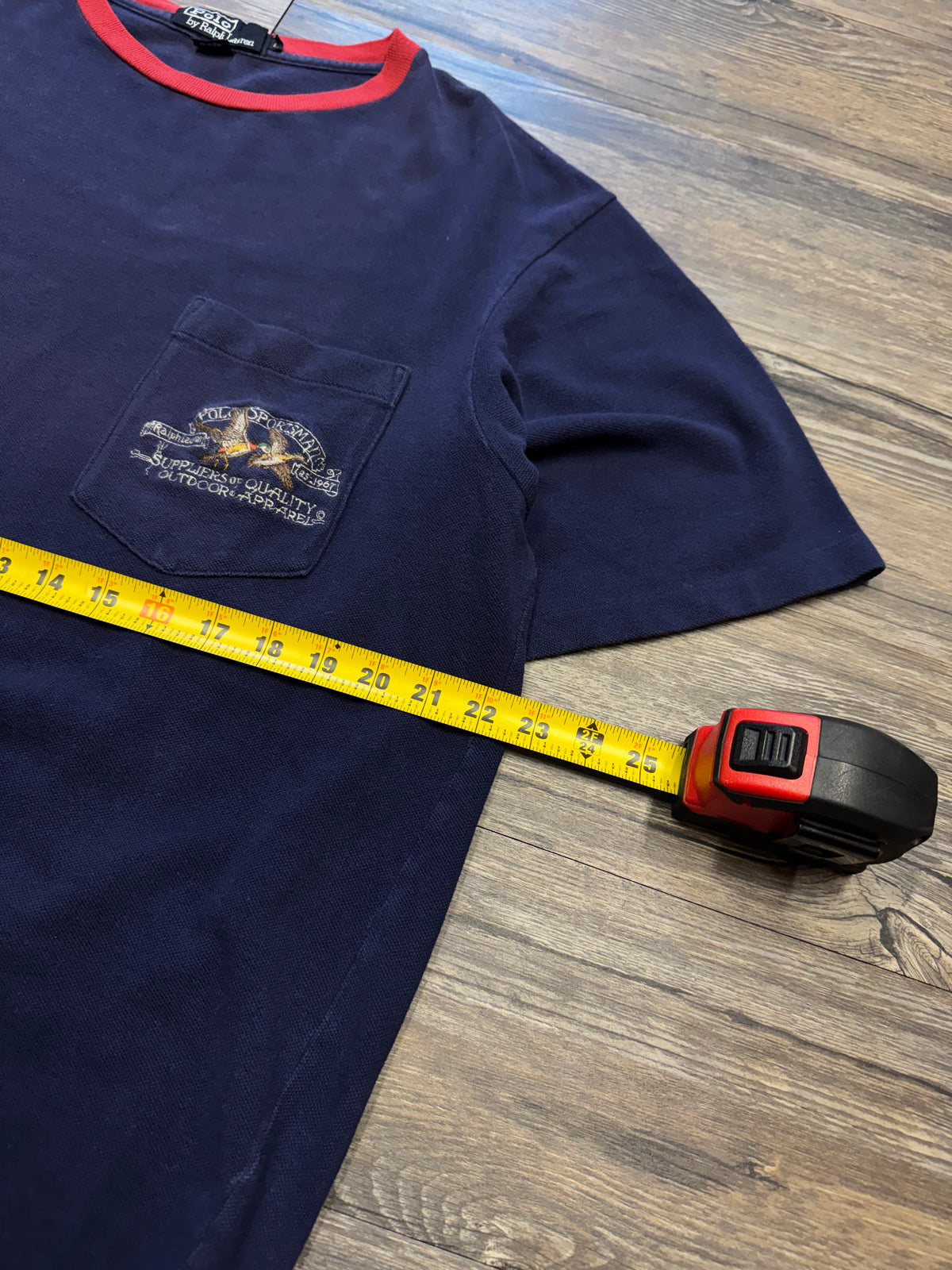POLO RALPH LAUREN SPORTSMAN POCKET T-SHIRT (L)