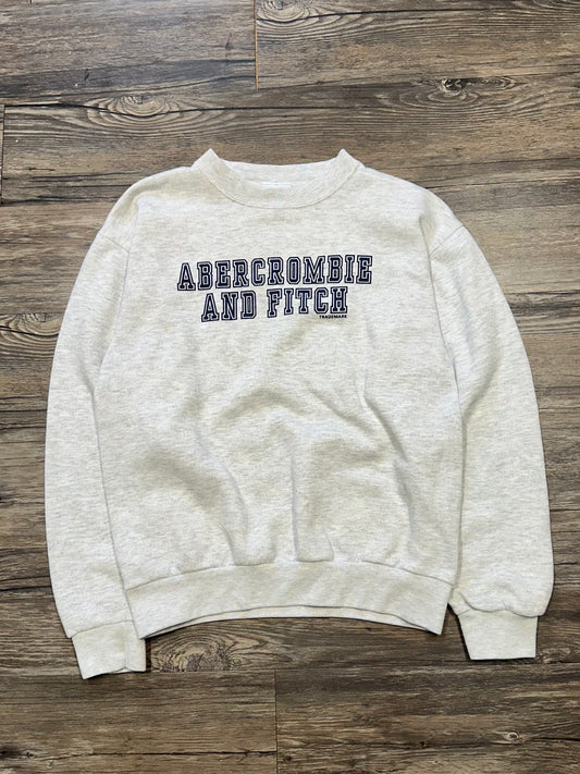 VINTAGE ABERCROMBIE AND FITCH TEXT CREWNECK (SMALL)
