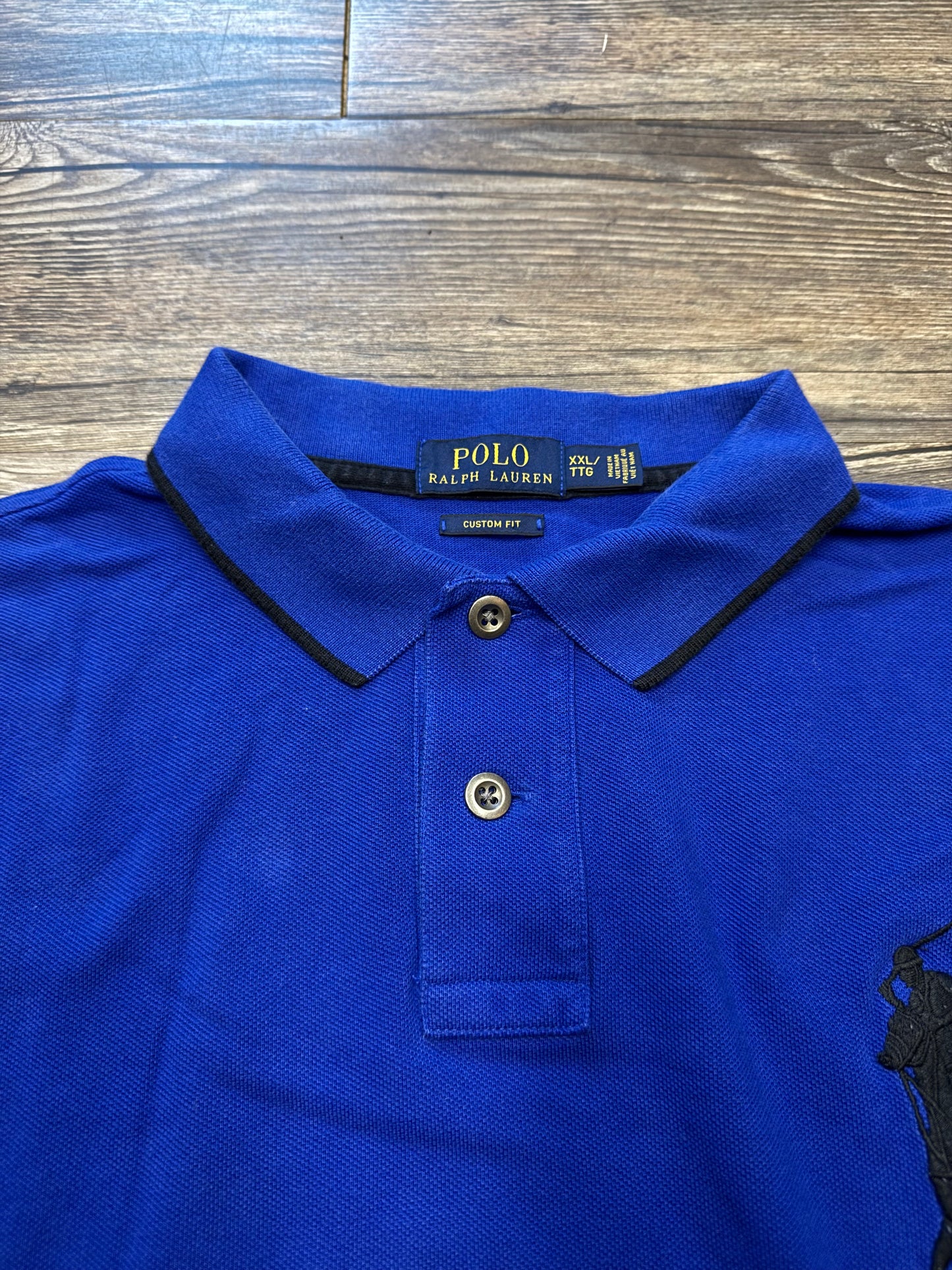 POLO RALPH LAUREN ROYAL BLUE BIG PONY LONGSLEEVE (XXL)