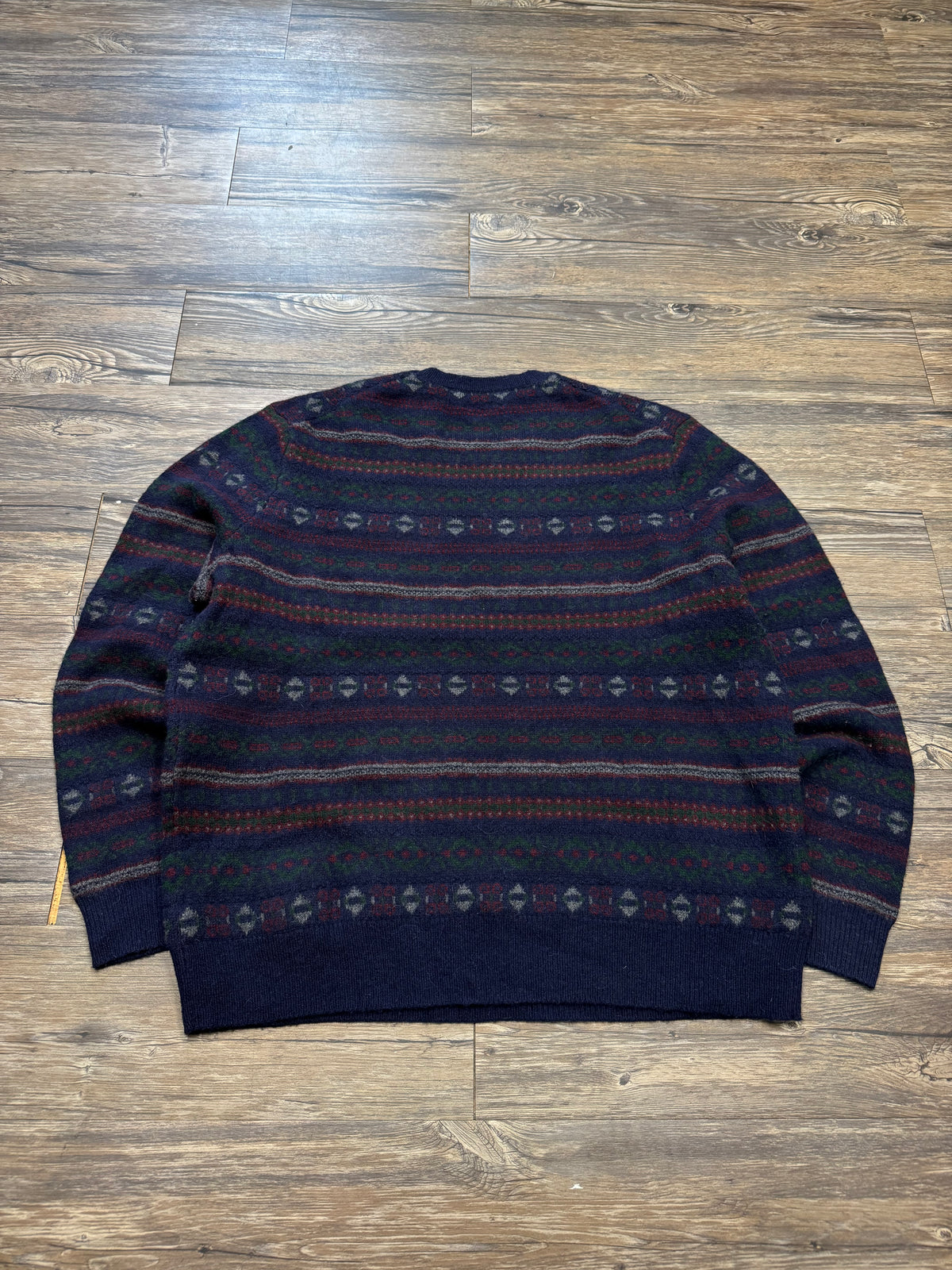 POLO RALPH LAUREN AZTEC GRAPHIC SMALL PONY CREWNECK (XL)