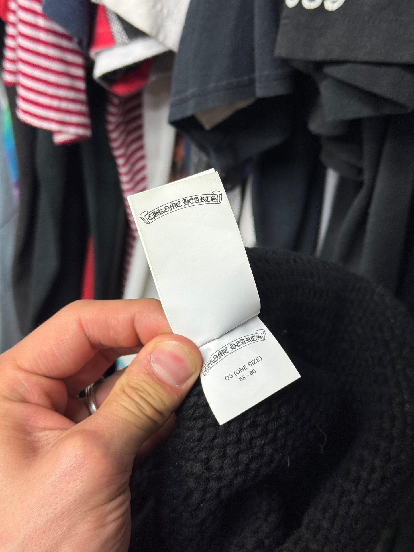 CHROME HEARTS FLEUR DE LIS CASHMERE BEANIE (OS)