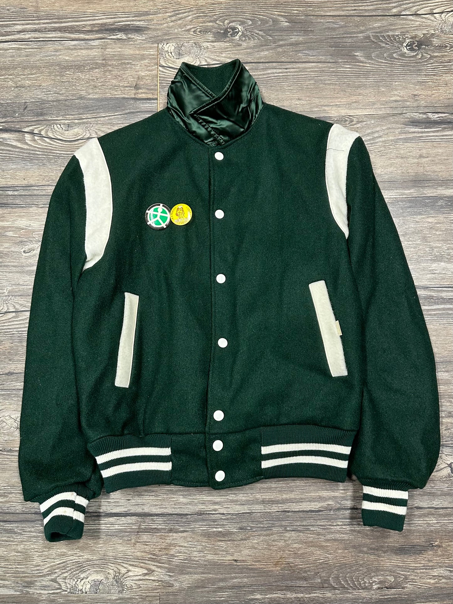 90’s VARSITY PIN JACKET (MEDIUM)