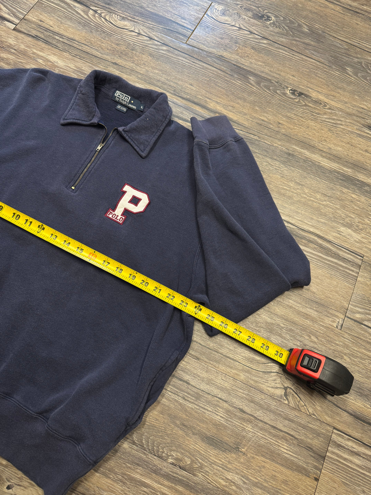 POLO RALPH LAUREN VARSITY LETTER QUARTER-ZIP (L)