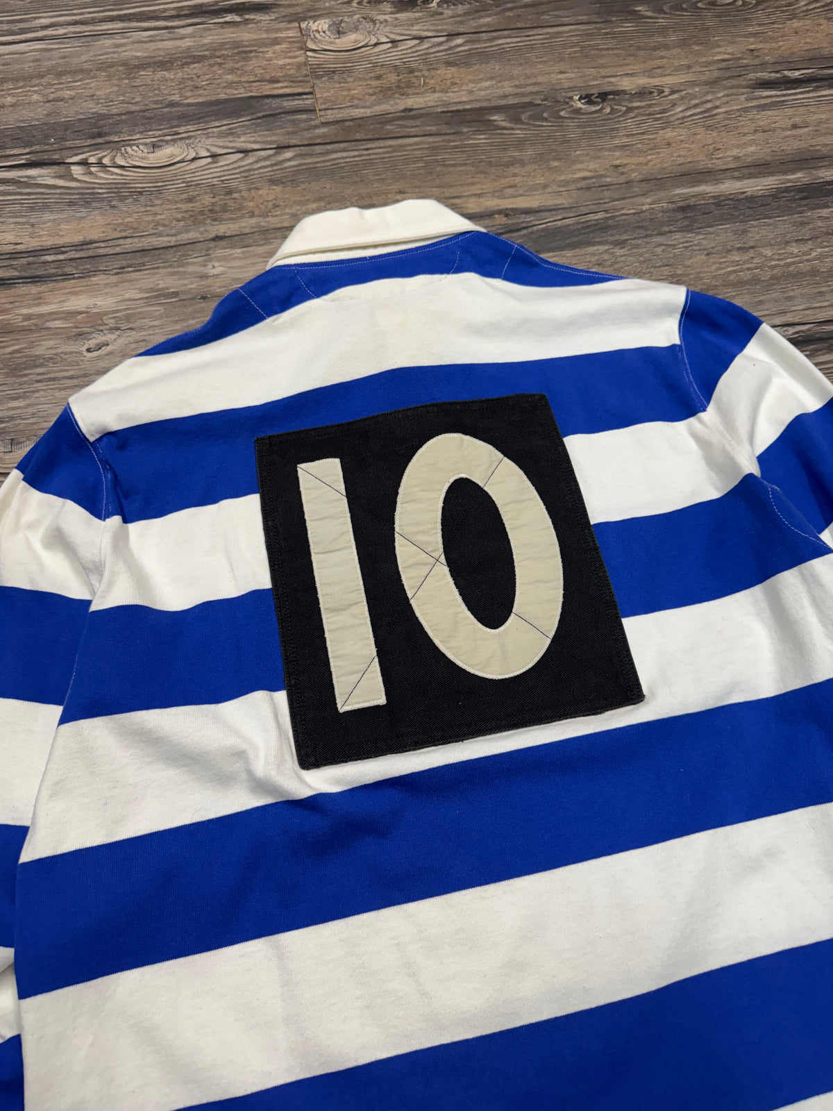 POLO RALPH LAUREN STRIPED RUGBY SHIRT (L)
