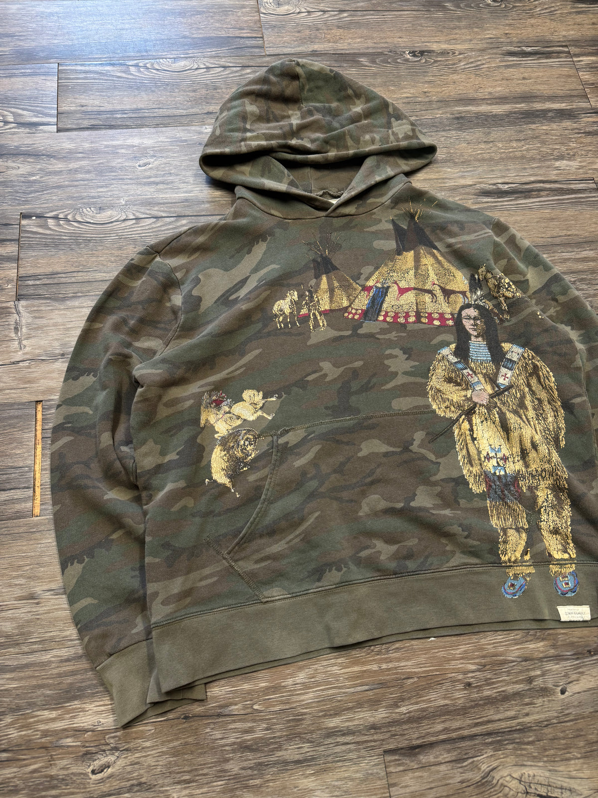 POLO RALPH LAUREN DENIM & SUPPLY NATIVE HOODIE(XL)