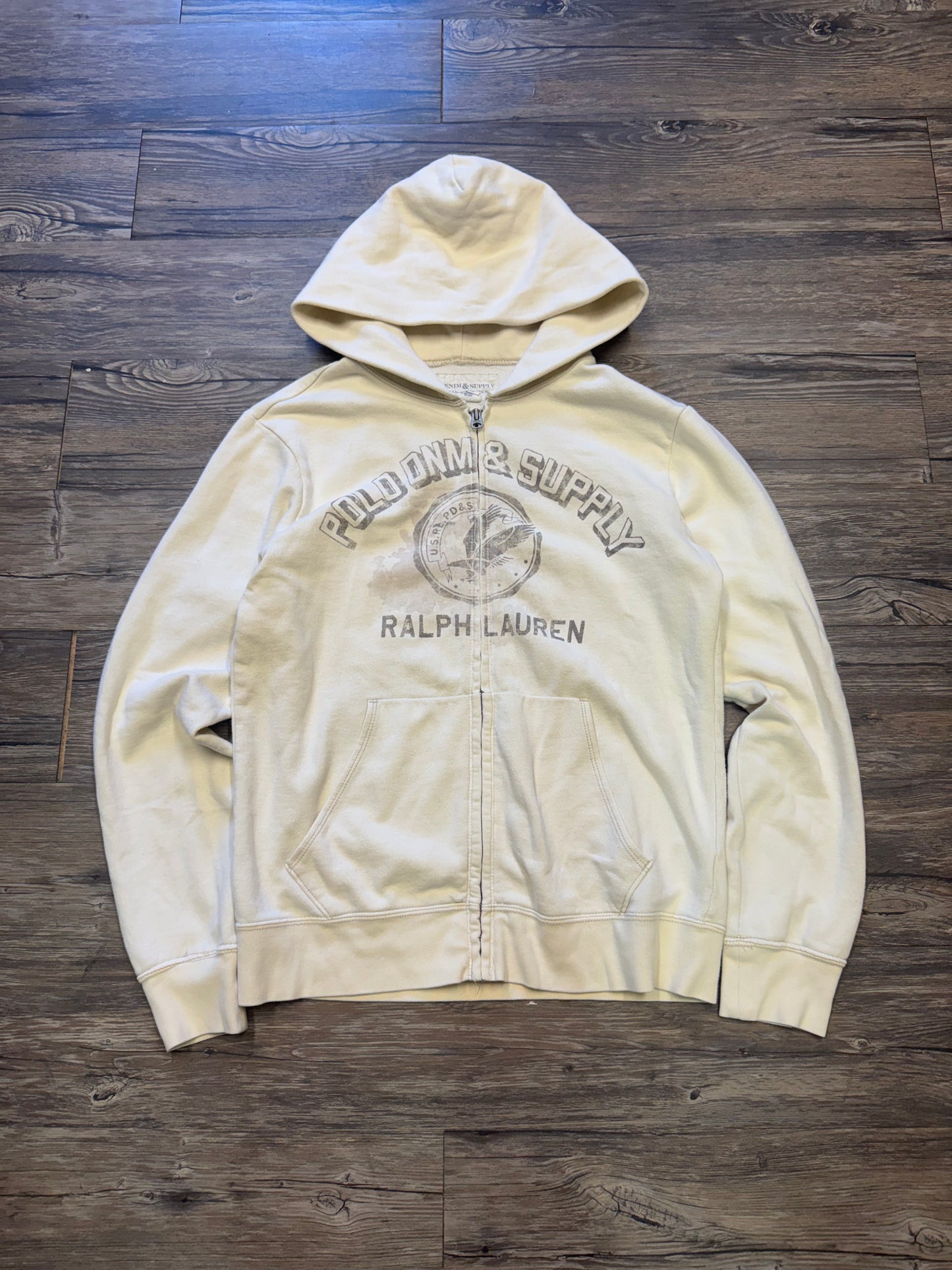 POLO RALPH LAUREN DENIM & SUPPLY ZIP UP HOODIE (M)