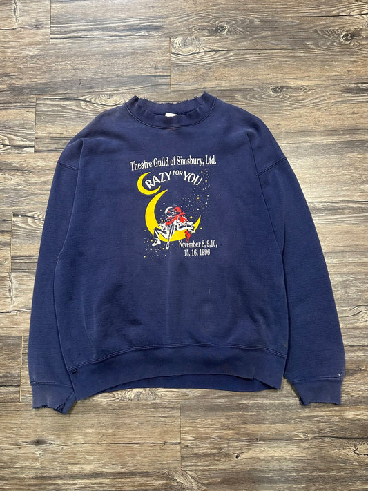 90’s “CRAZY FOR YOU” GRAPHIC CREWNECK (XL)