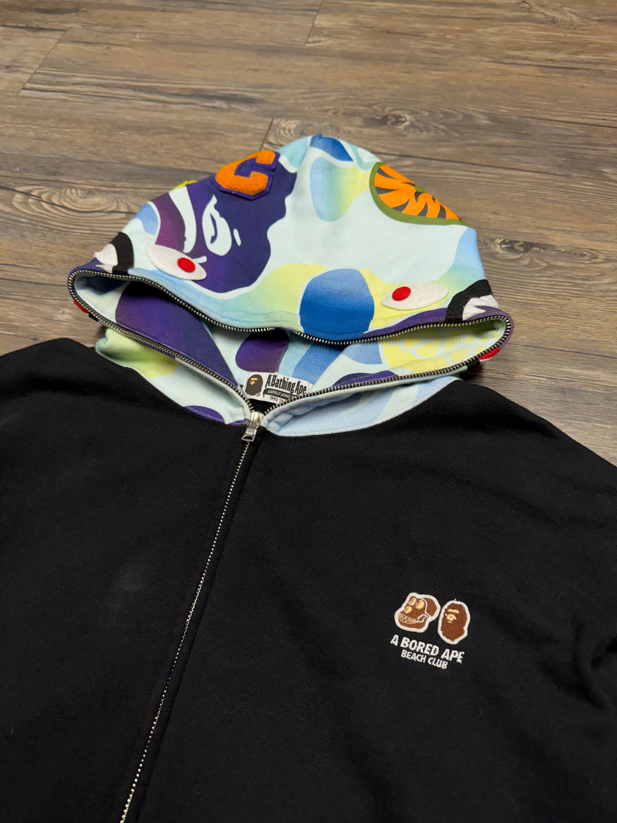 BAPE X BAYC SHARK FULL ZIP HOODIE (XL)