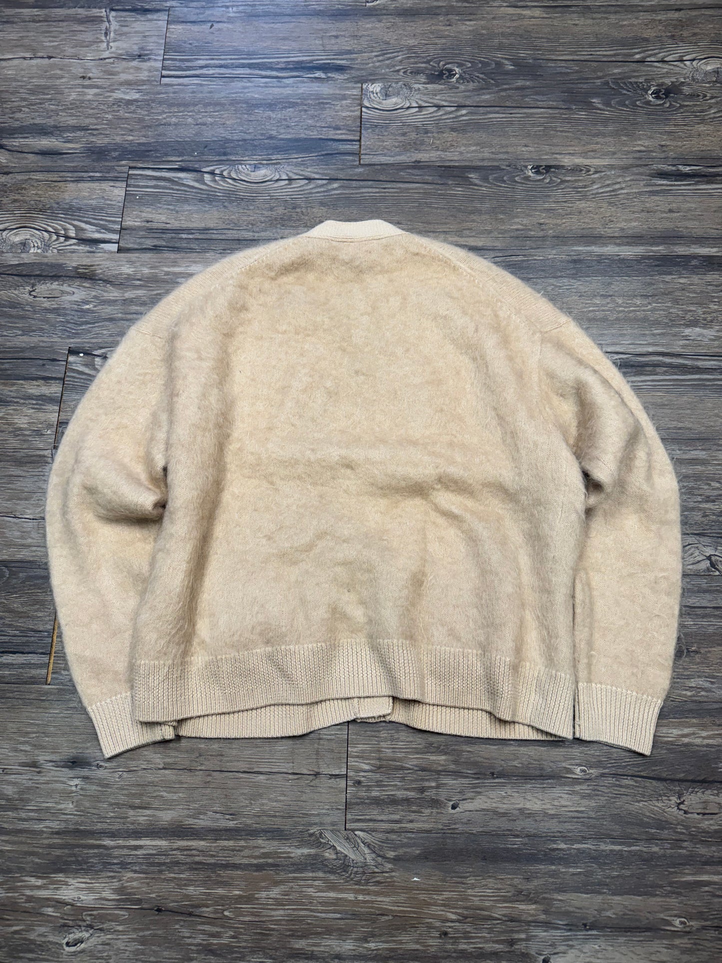 ACNE STUDIOS CREAM MOHAIR CARDIGAN (M)