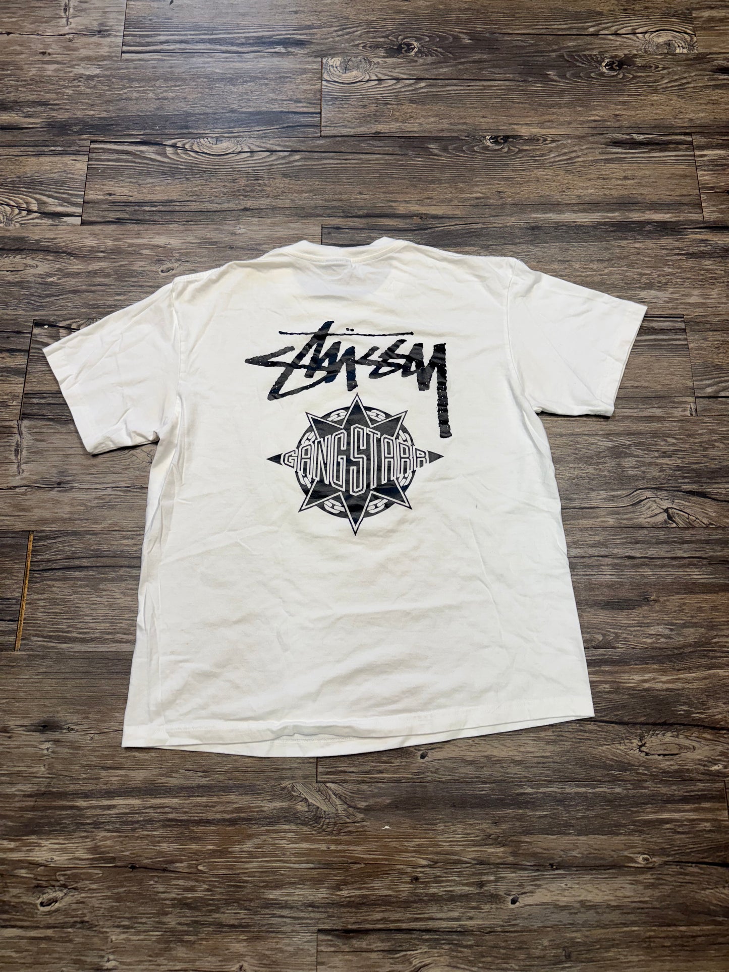 STUSSY X GANGSTARR "TAKE IT PERSONAL" T-SHIRT (L)