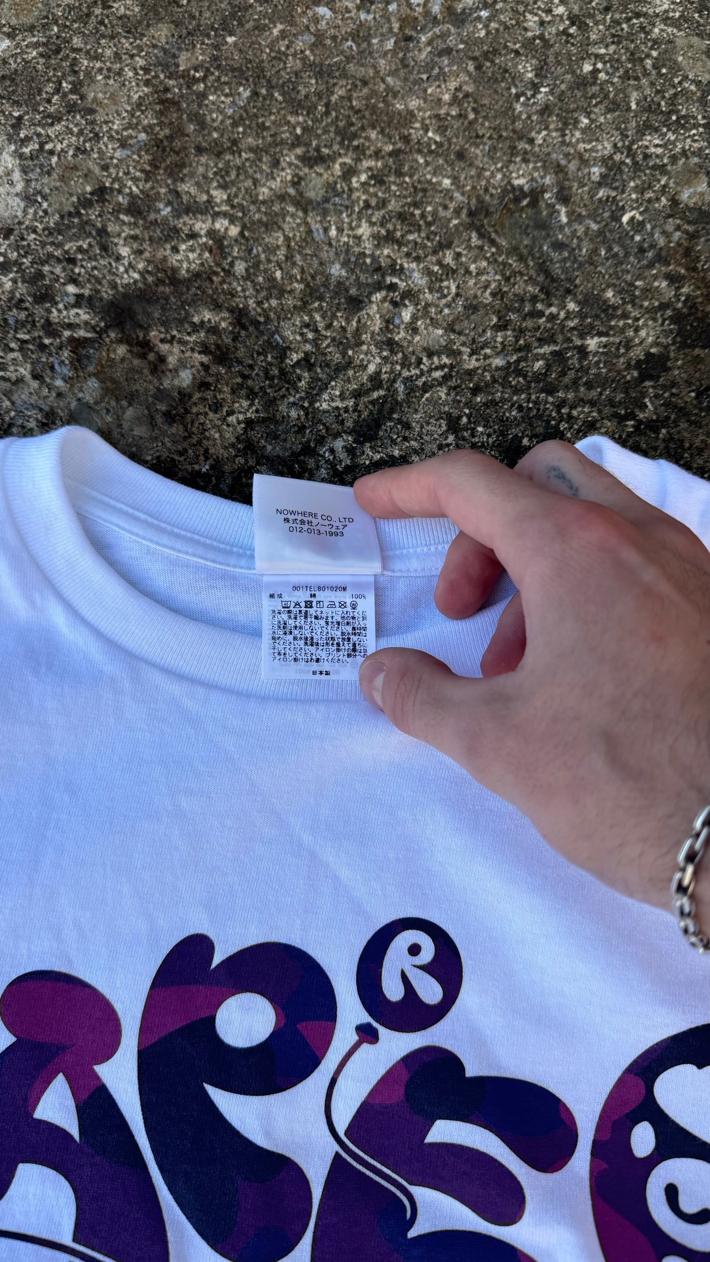 BAPE CLASSIC LOGO TEE (L)