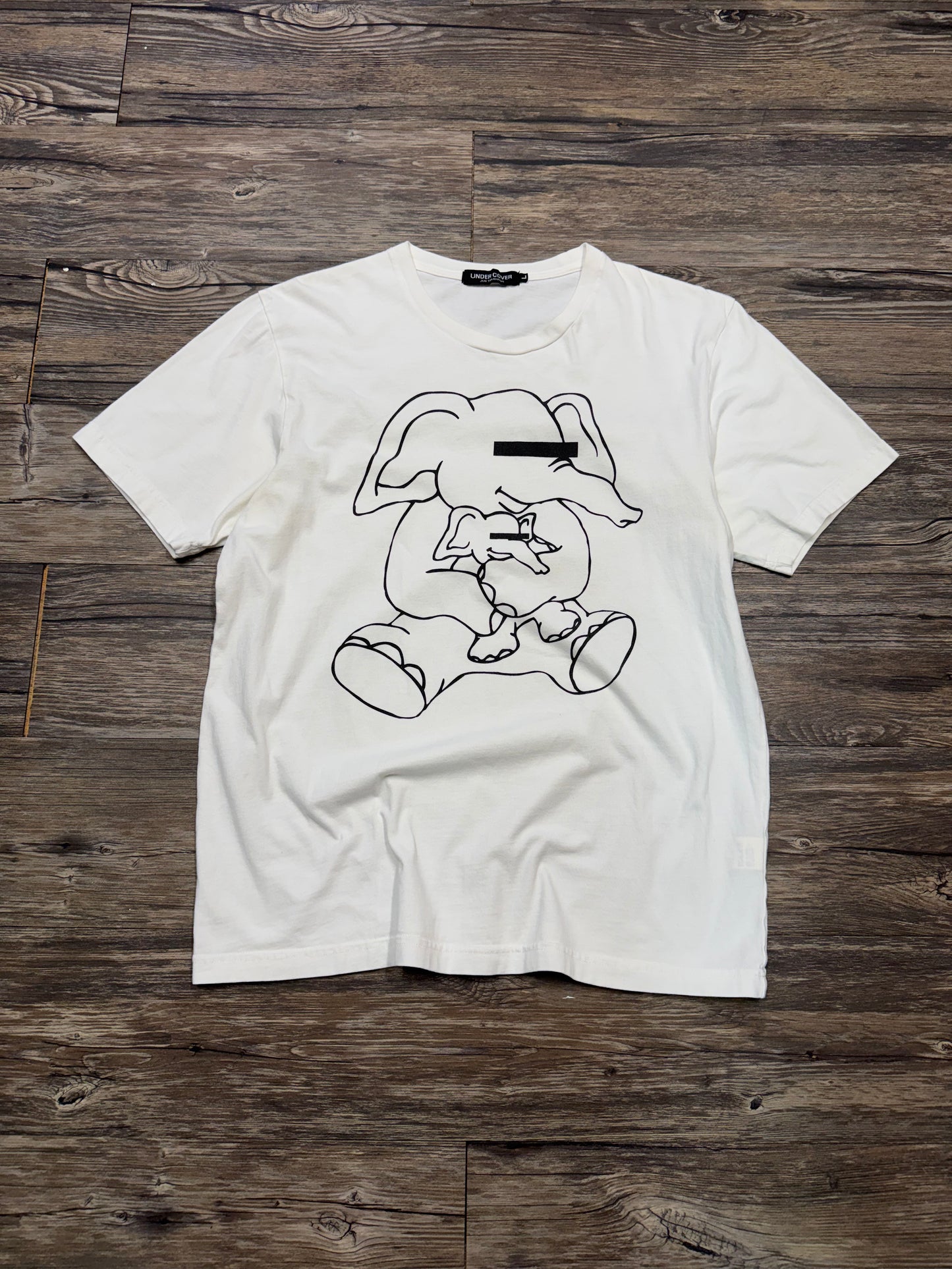 UNDERCOVER CENSORED ELEPHANTS T SHIRT (L)
