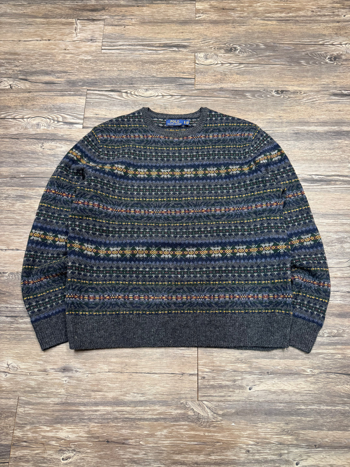 POLO RALPH LAUREN AZTEC CREWNECK (XL)