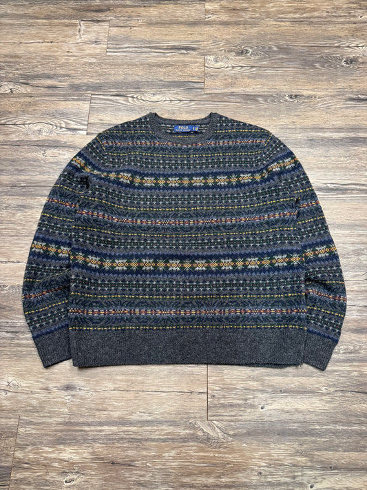 POLO RALPH LAUREN AZTEC CREWNECK (XL)