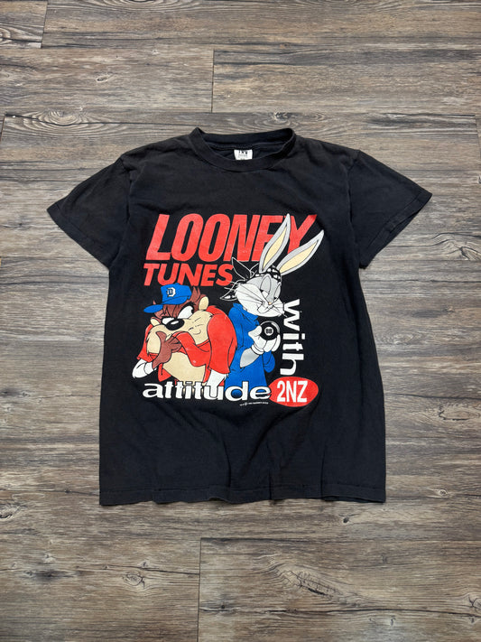 90’s LOONEY TUNES FADED BOXY TEE (M)
