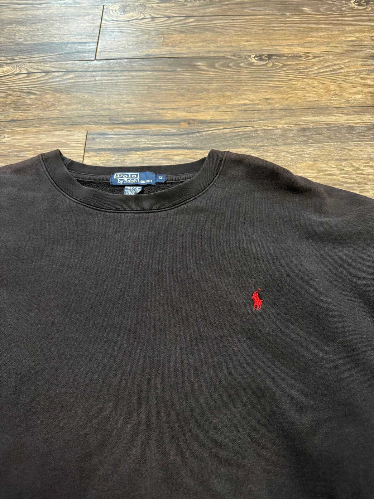 POLO RALPH LAUREN FADED BOXY VINTAGE CREWNECK (XL)