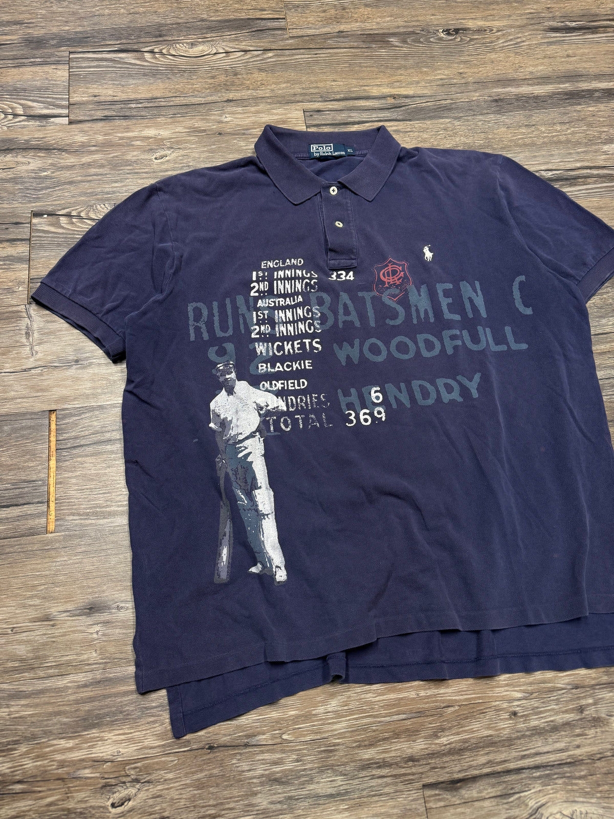 POLO RALPH LAUREN SMALL PONY ENGLISH CRICKET POLO SHIRT (XL)
