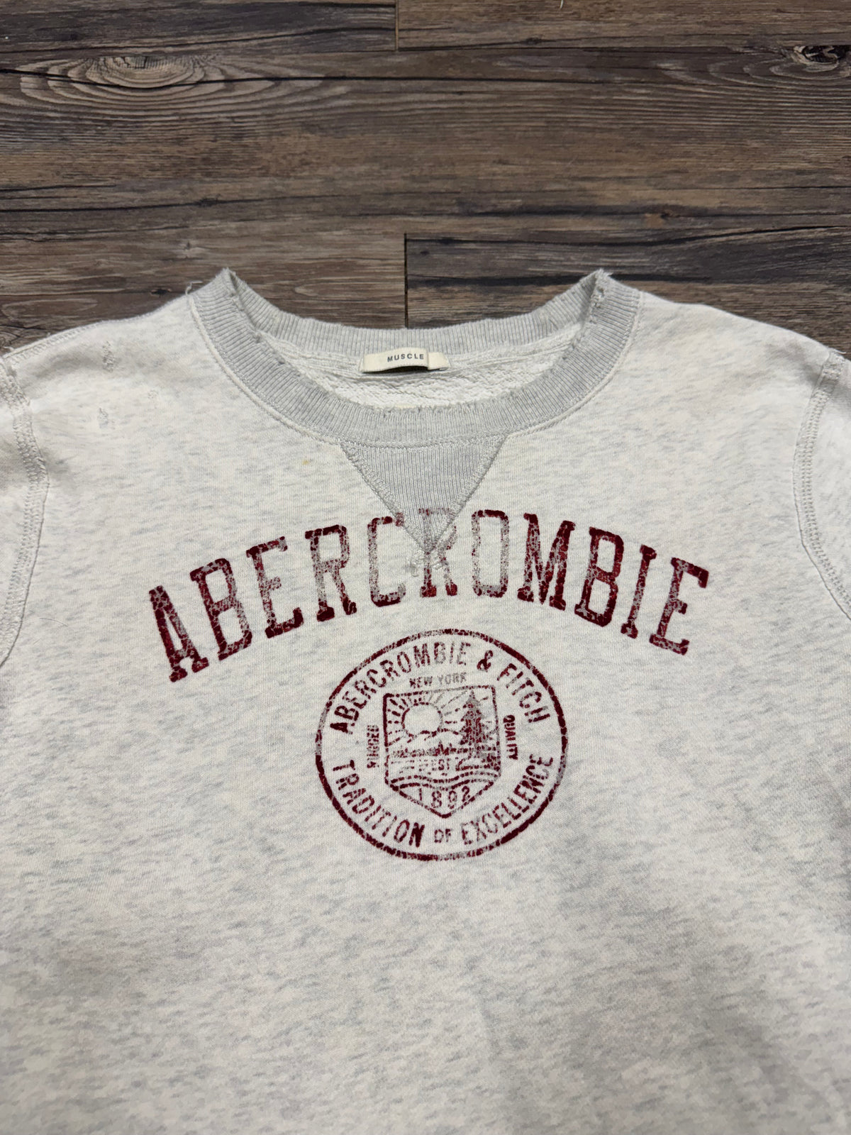 ABERCROMBIE & FITCH SINGLE V TRADITIONS CREWNECK (S)