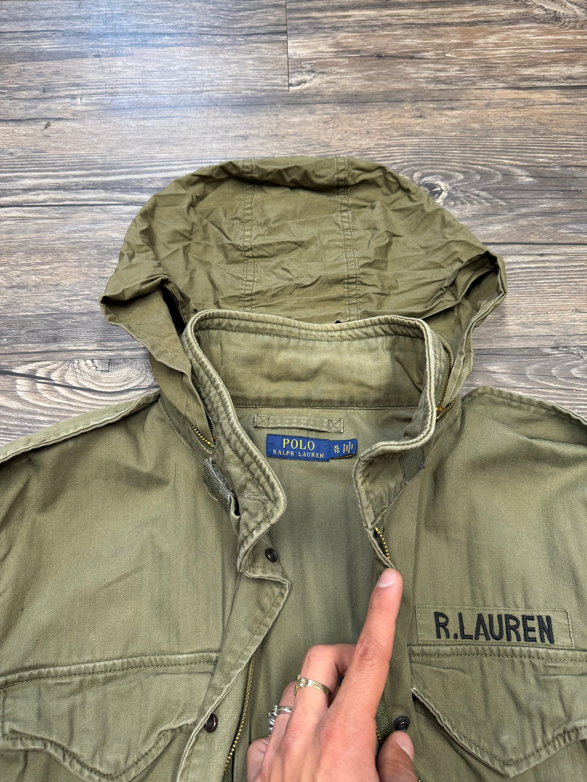 POLO RALPH LAUREN VINTAGE MILITARY STYLE JACKET (L)
