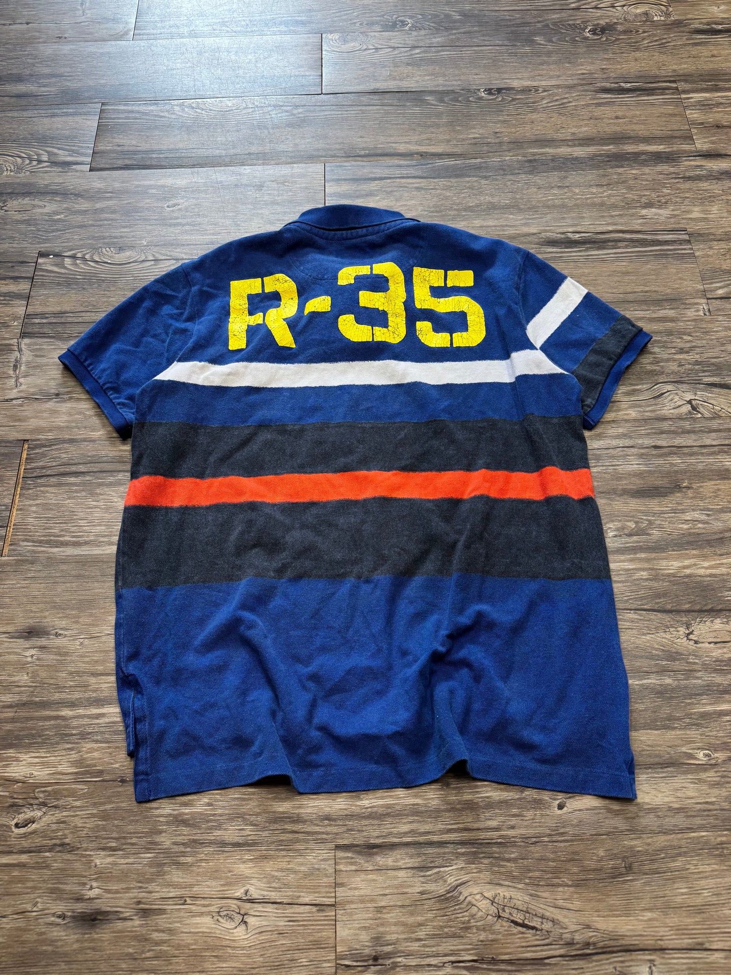 POLO RALPH LAUREN MULTI-STRIPE BIG PONY POLO (XL)