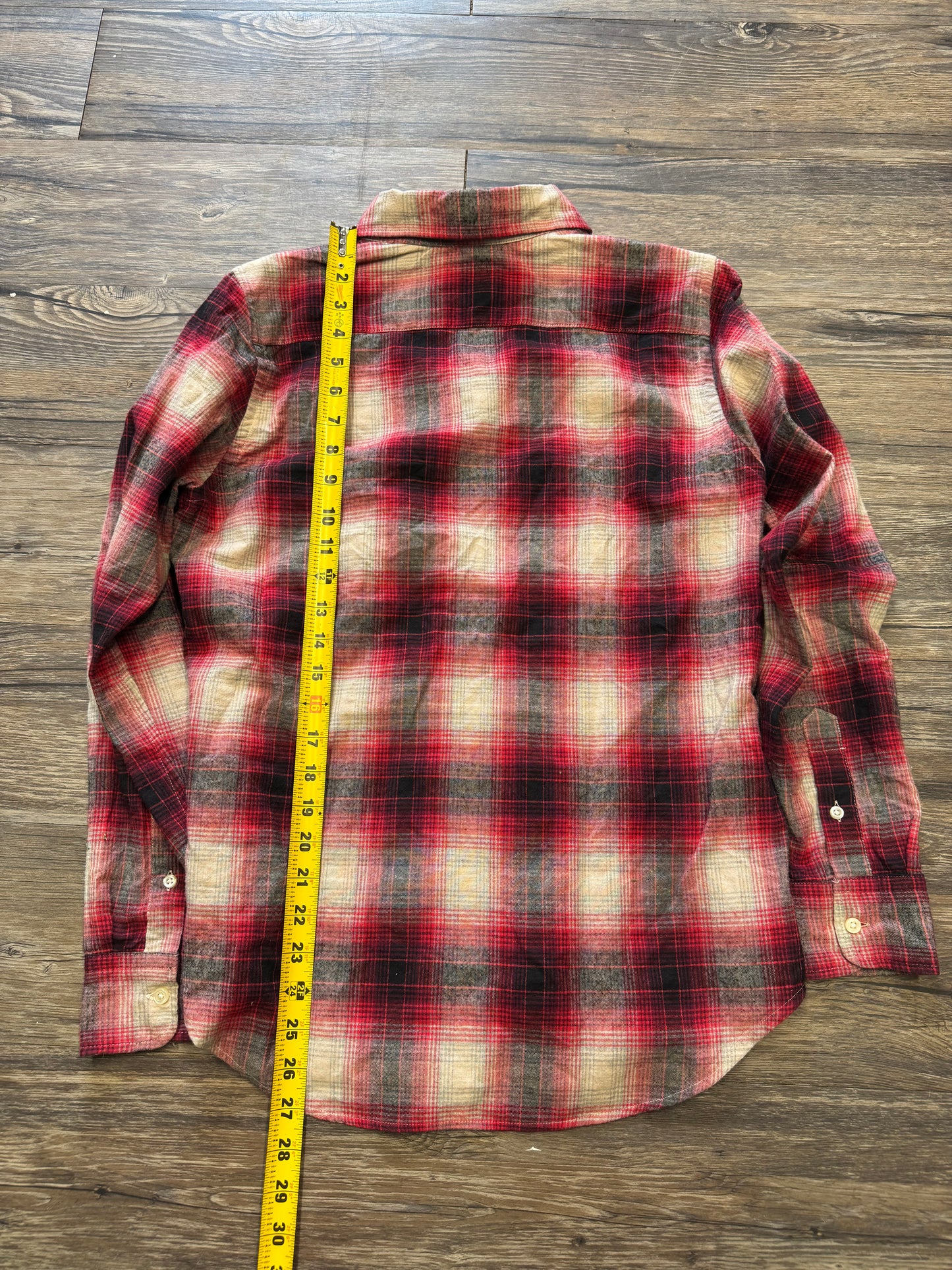 VINTAGE POLO RALPH LAUREN PLAID SHIRT (M)