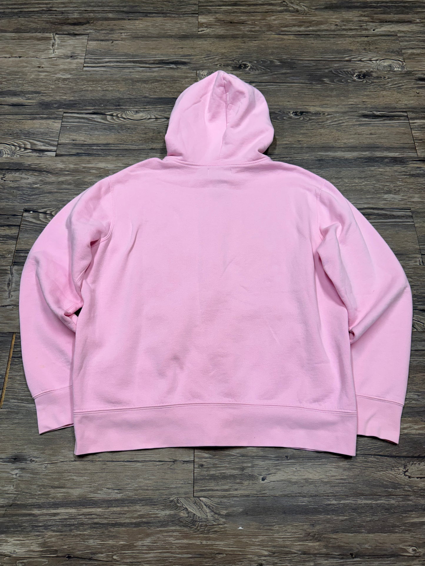 POLO RALPH LAUREN ‘BABY PINK’ ZIP UP HOODED SWEATSHIRT (XL)