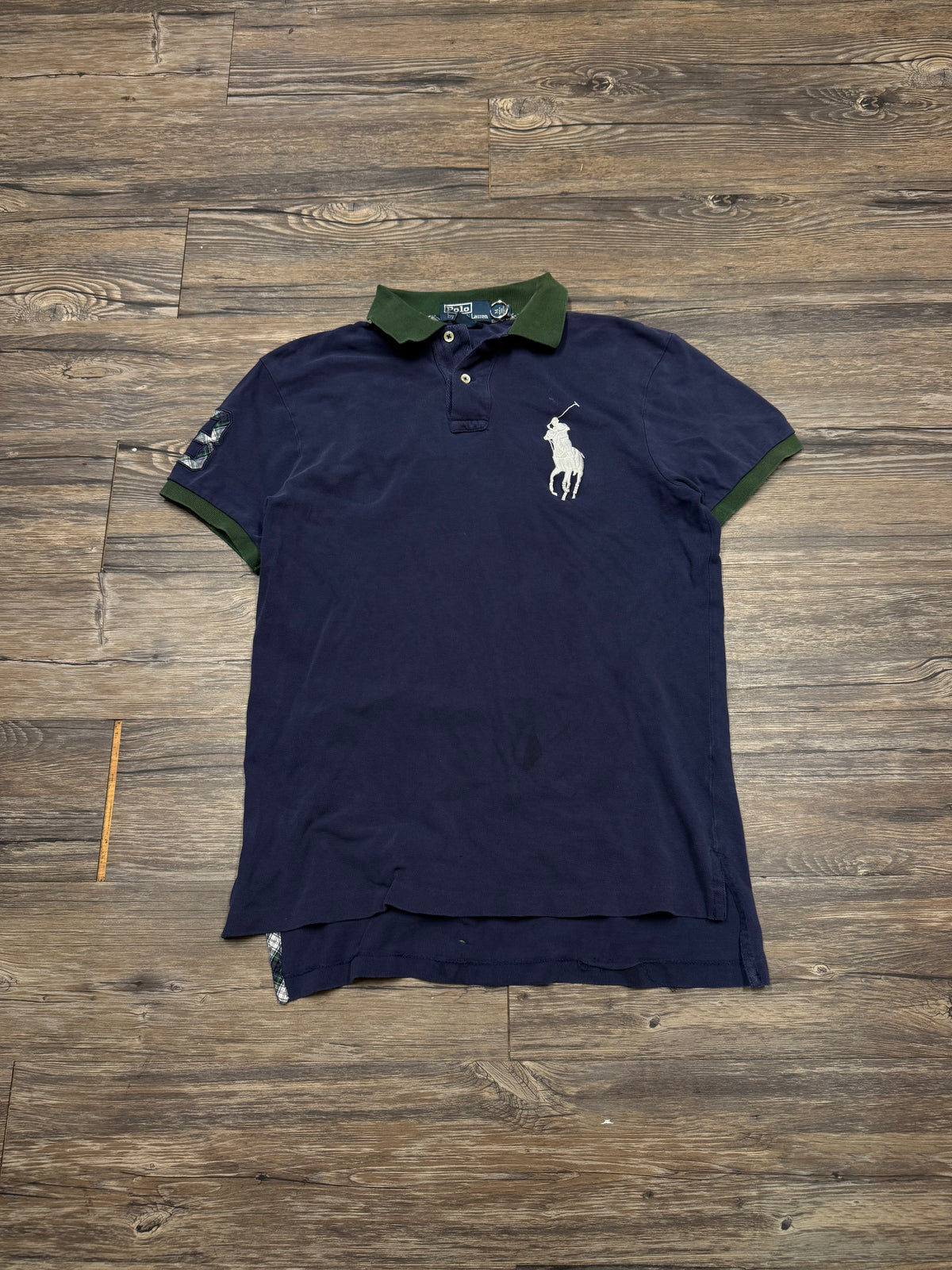 POLO RALPH LAUREN PLAID 3 BIG PONY POLO (M)