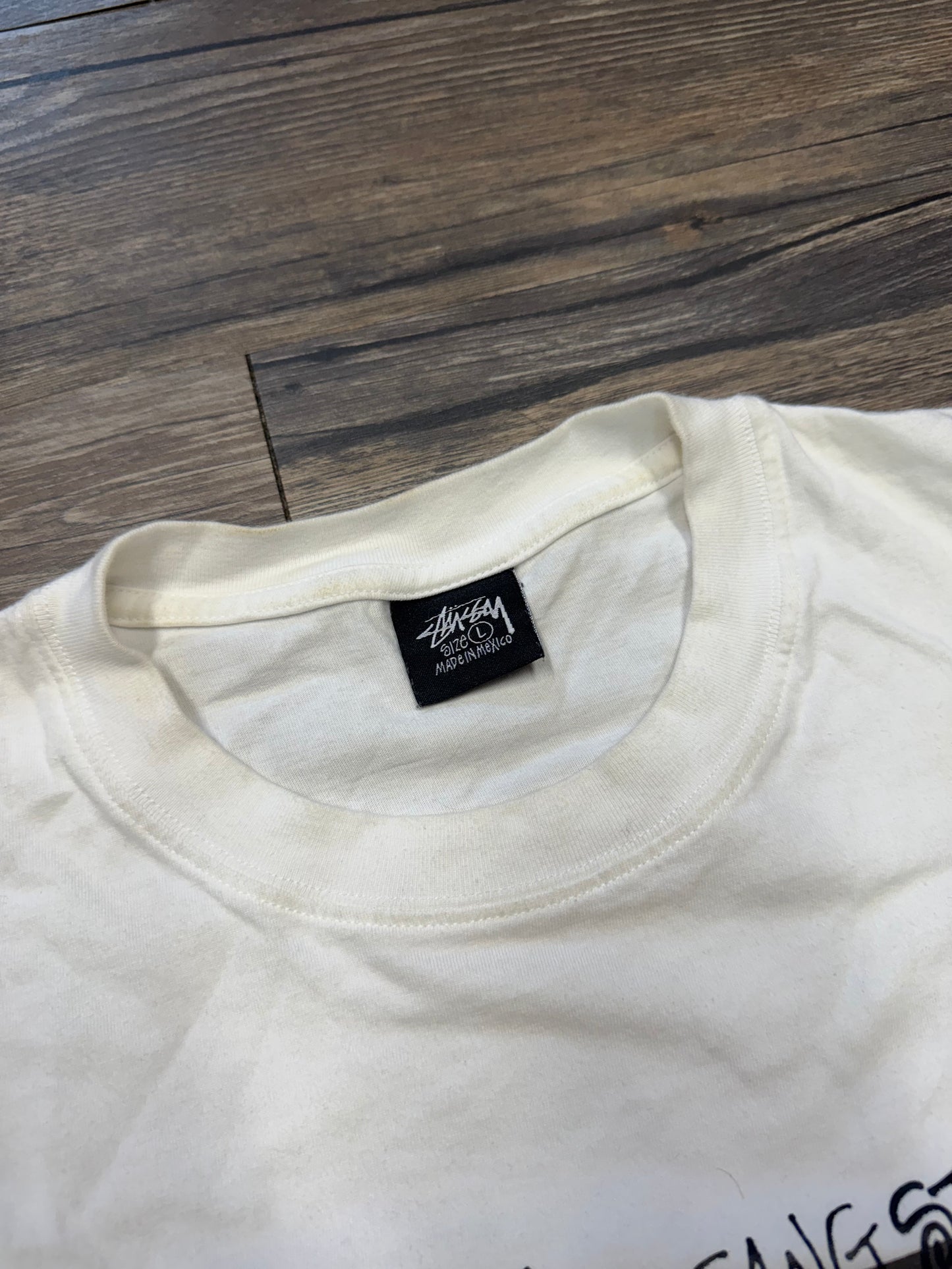 STUSSY X GANGSTARR "TAKE IT PERSONAL" T-SHIRT (L)