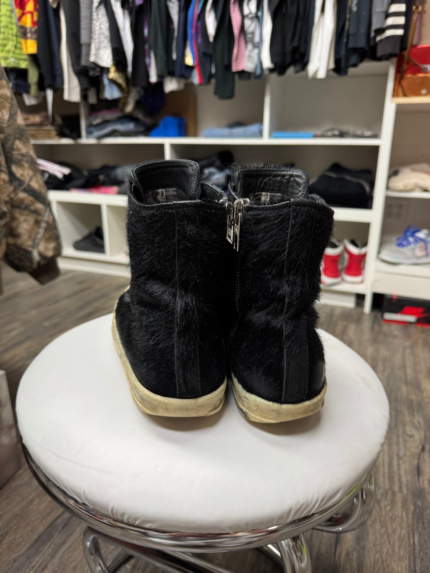 RICK OWENS PONY HAIR RAMONES (42)