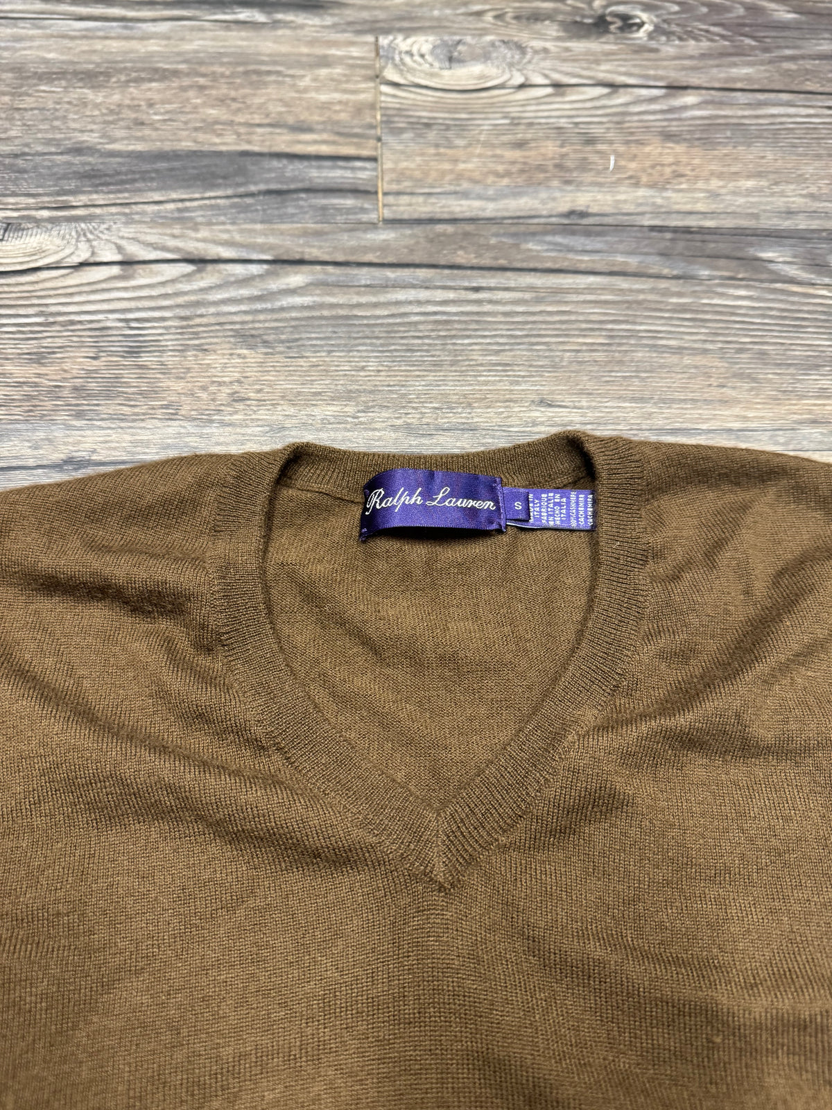 POLO RALPH LAUREN PURPLE LABEL CASHMERE SWEATER (S)