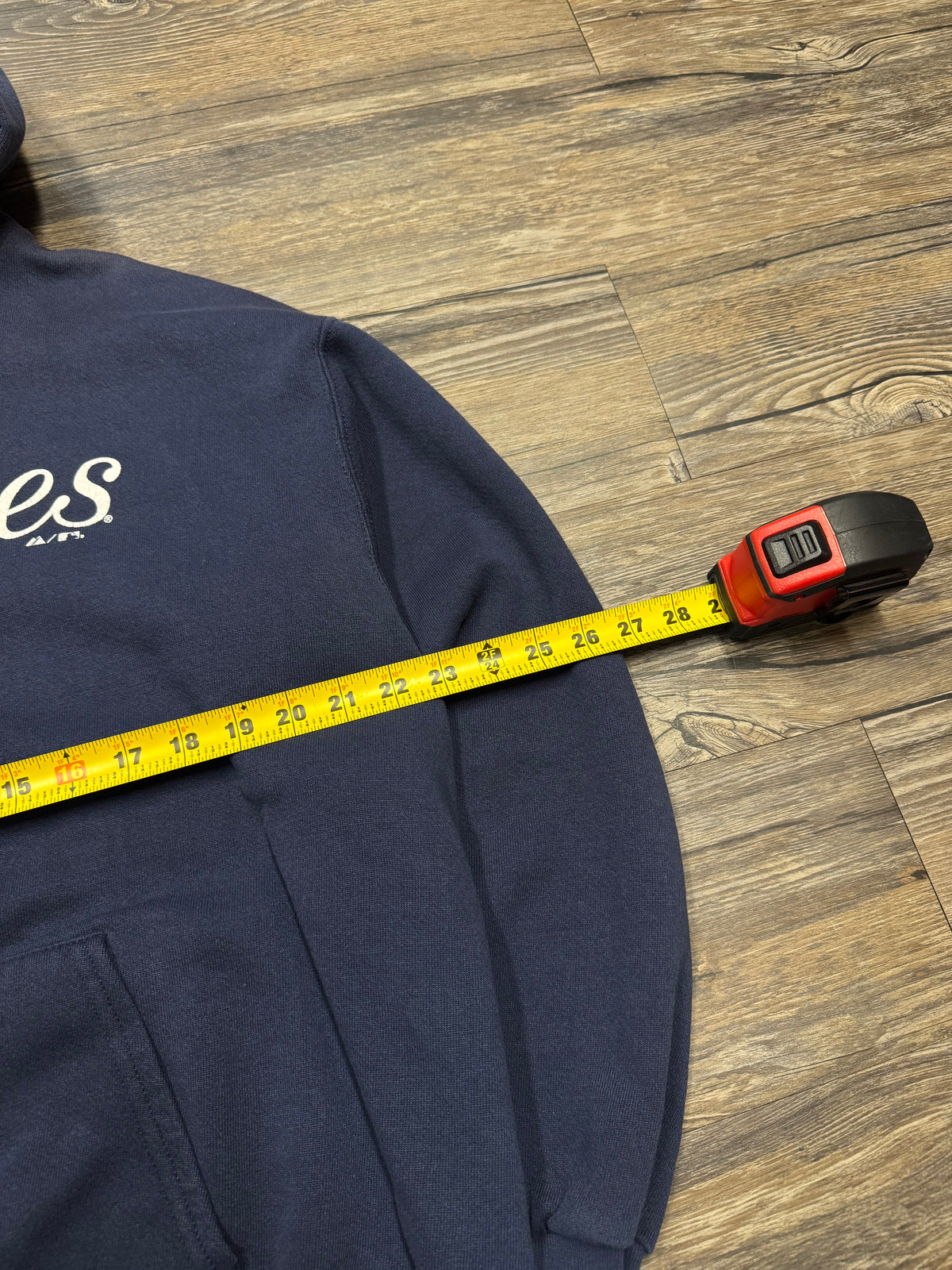 YANKEE’S MAJESTIC BOXY FADED VINTAGE HOODIE (L)