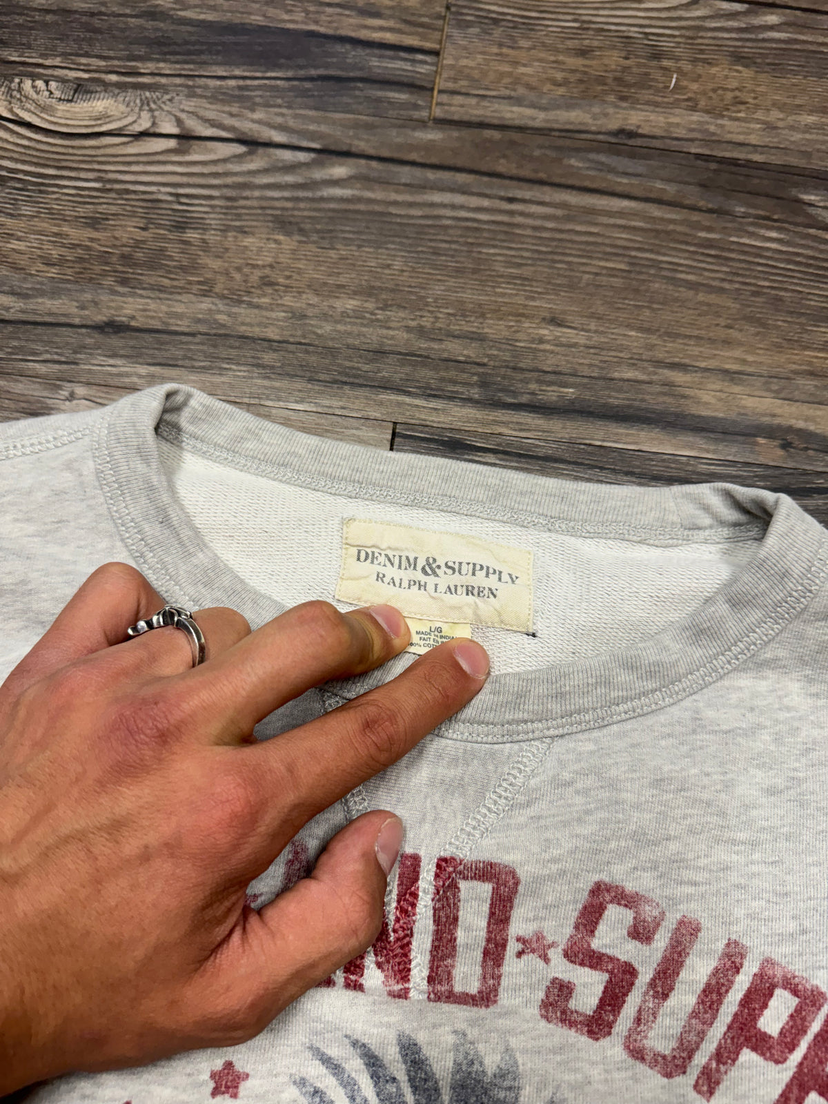 POLO RALPH LAUREN DENIM & SUPPLY EAGLE CREWNECK (L)