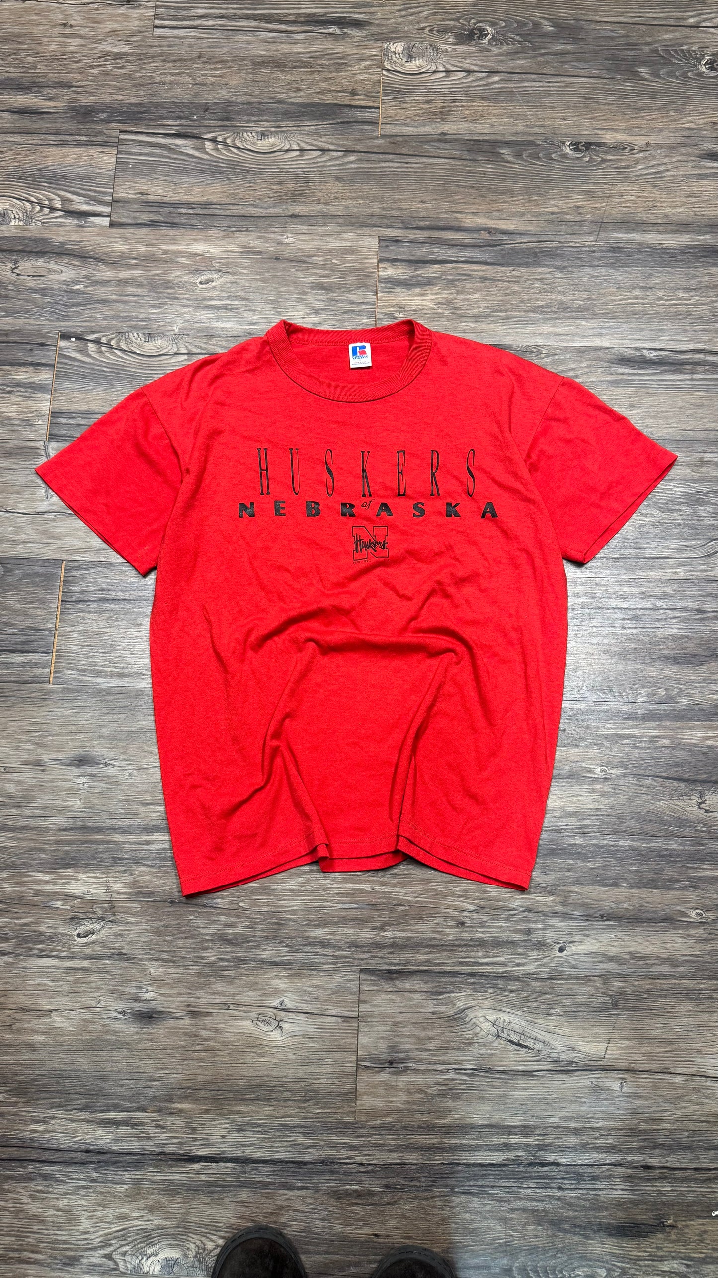 90s RUSSELL NEBRASKA TEE (M)