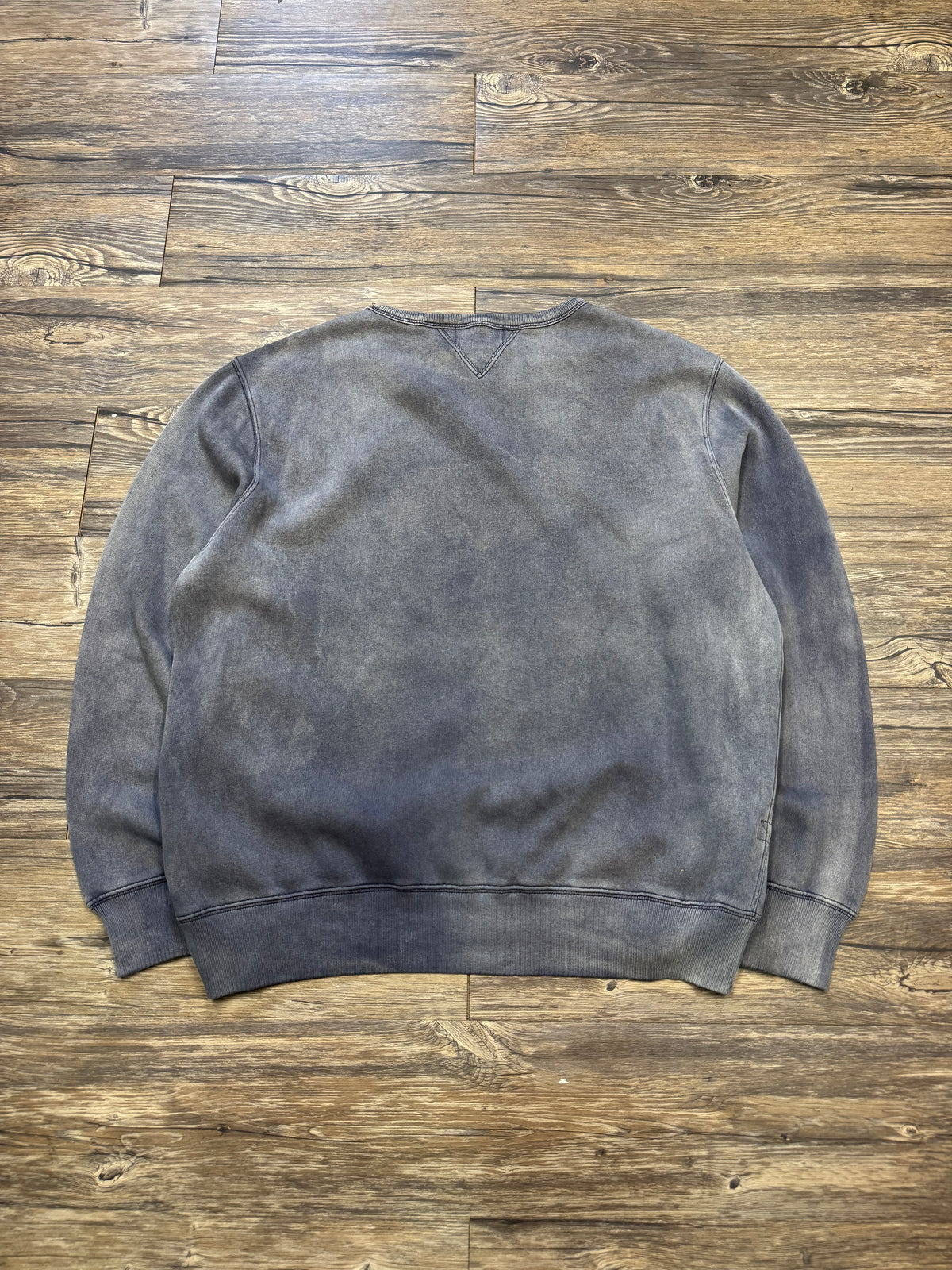DOUBLE RL SUNFADED RIBKNIT NAVAL CREWNECK (XXL)