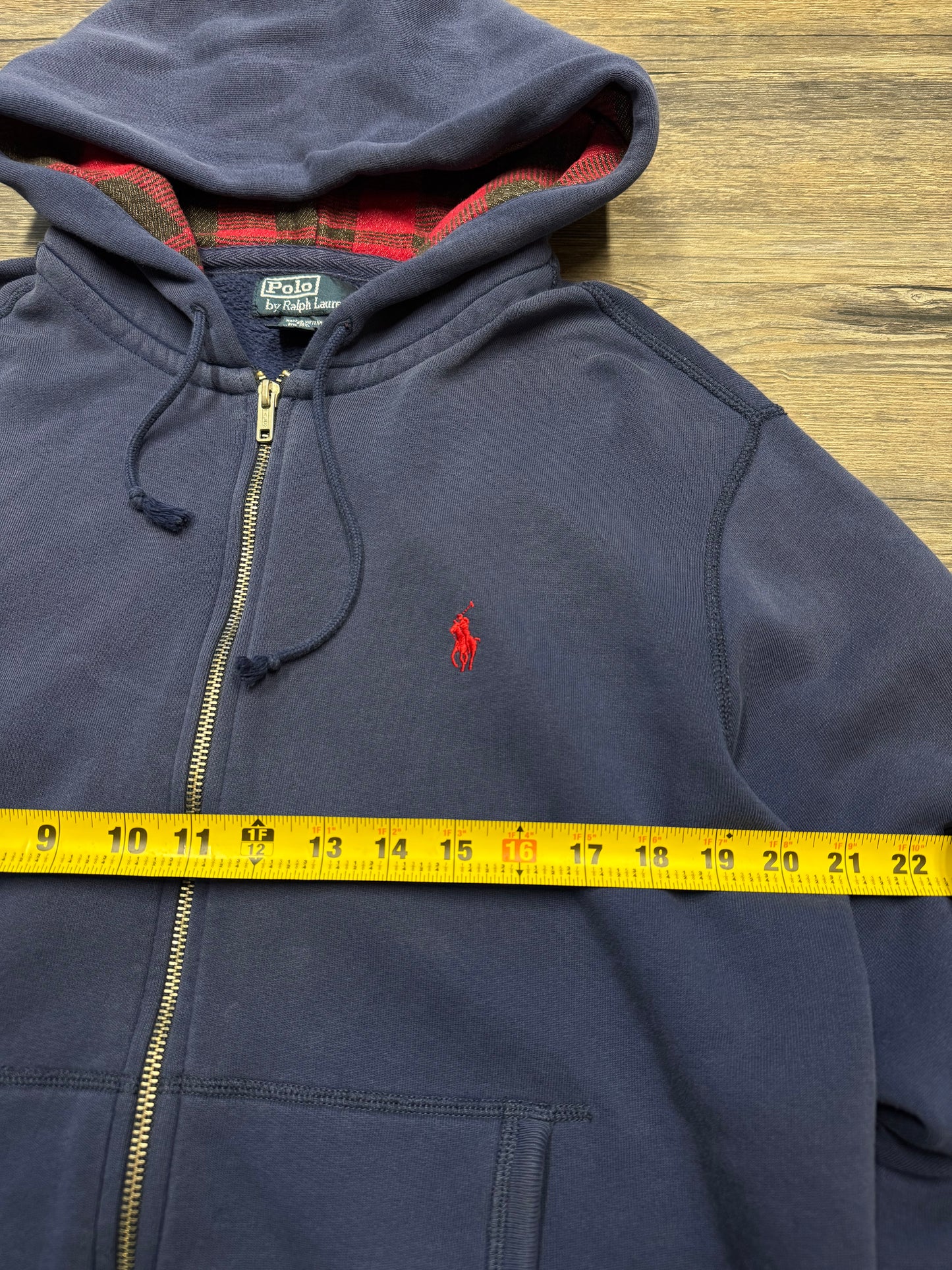 POLO RALPH LAUREN LOGO HOODIE (L)