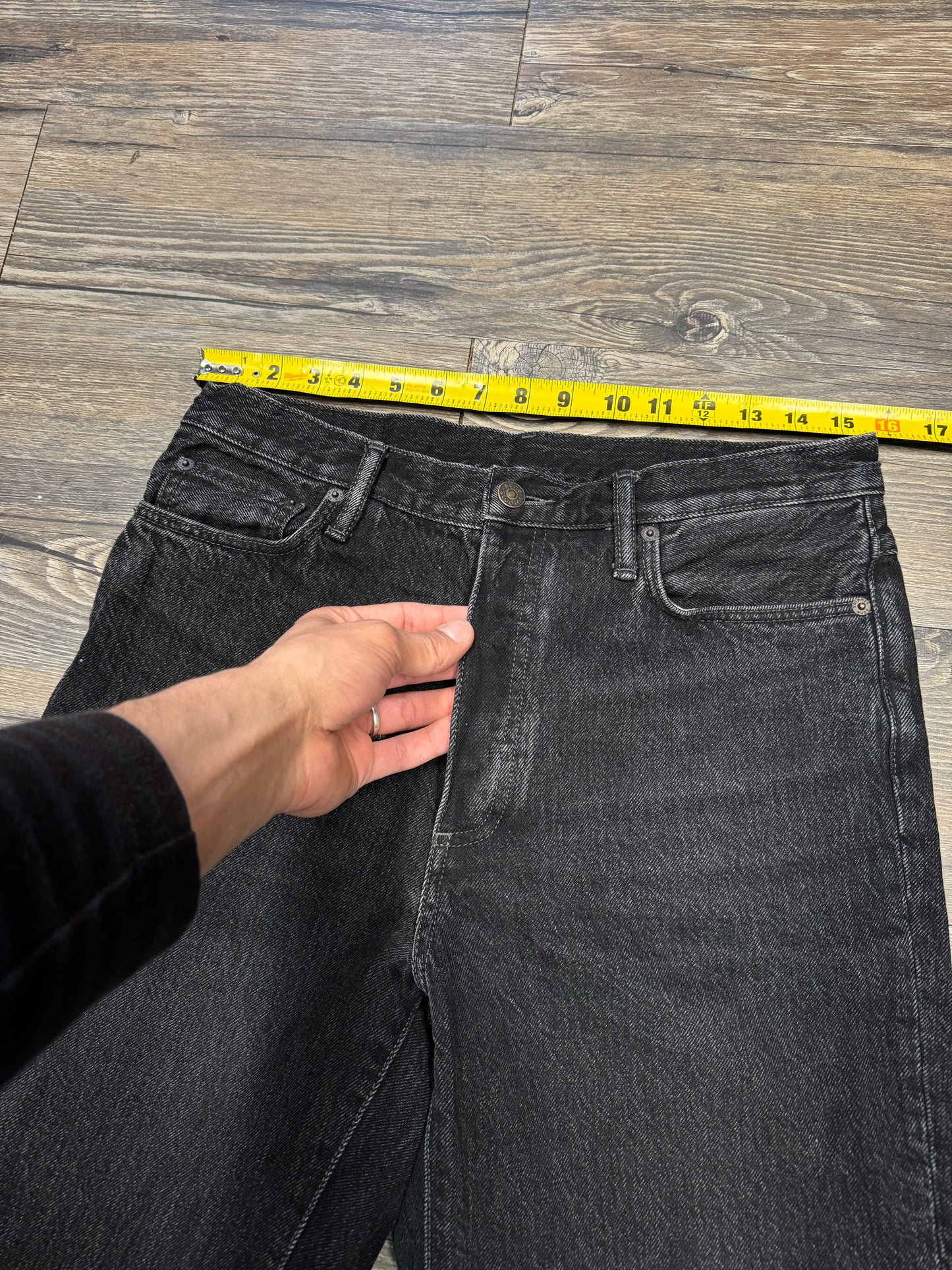 ACNE STUDIOS FLARED BLACK DENIM (31)
