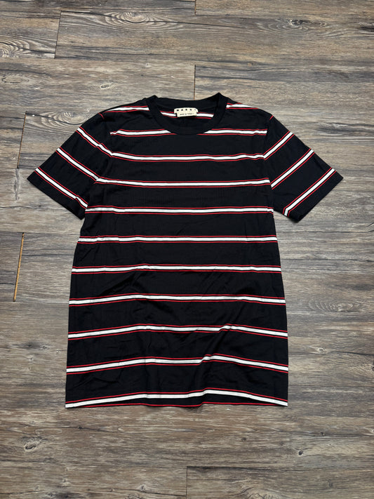 MARNI BLACK STRIPED TEE (M)