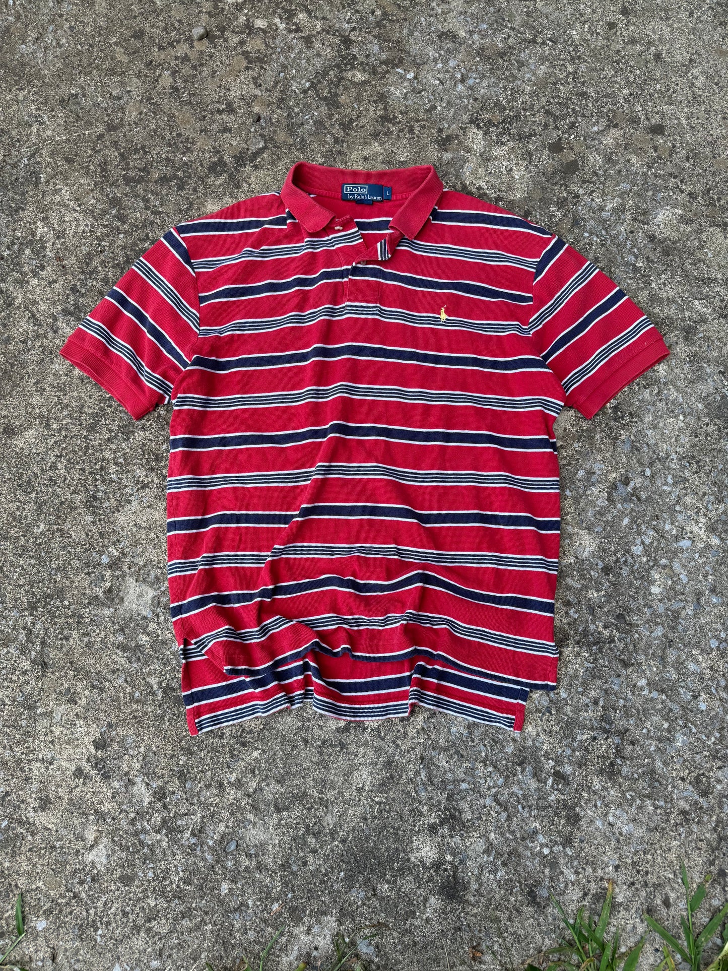 RALPH LAUREN STRIPED POLO (L)
