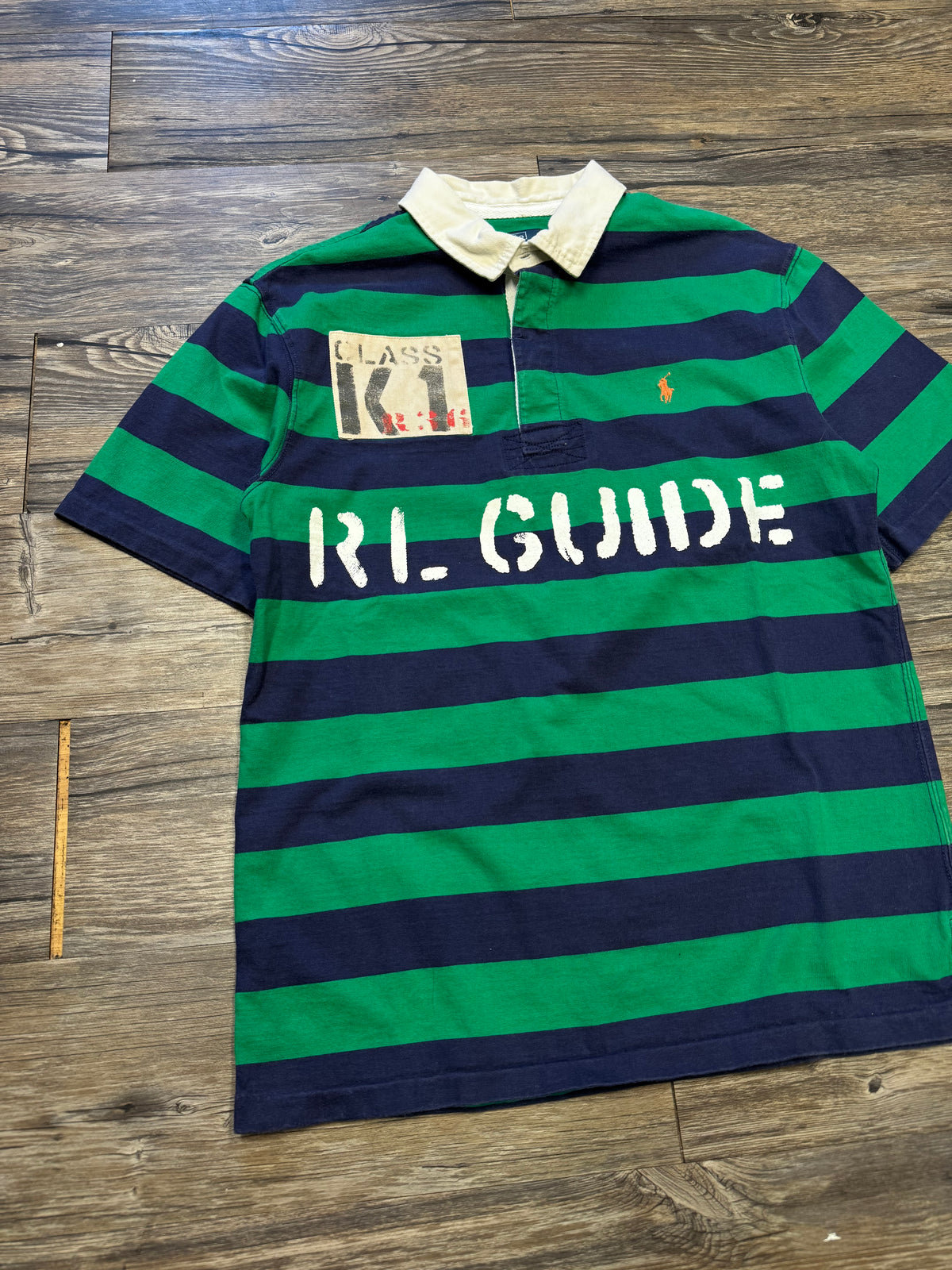 POLO RALPH LAUREN STRIPED GUIDE POLO (M)