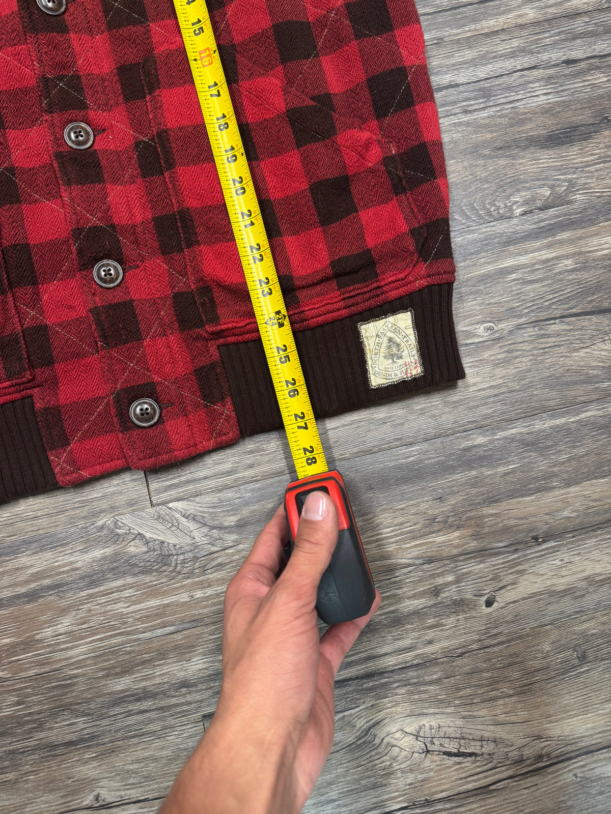 POLO RALPH LAUREN DENIM & SUPPLY PLAID VEST (L)