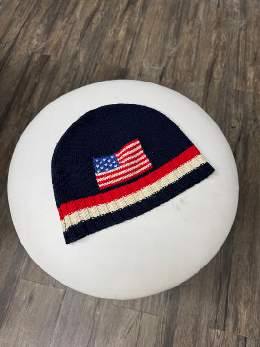 POLO RALPH LAUREN USA FLAG KNIT BEANIE (OS)
