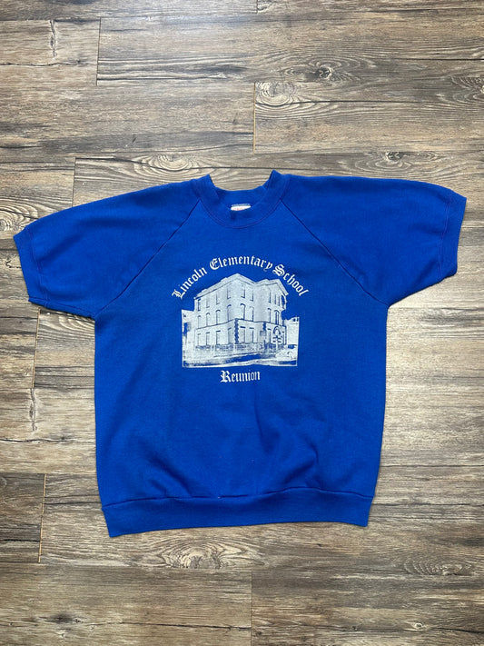 VINTAGE LINCOLN ELEMENTARY SCHOOL SHORT SLEEVE SHIRT (LARGE)