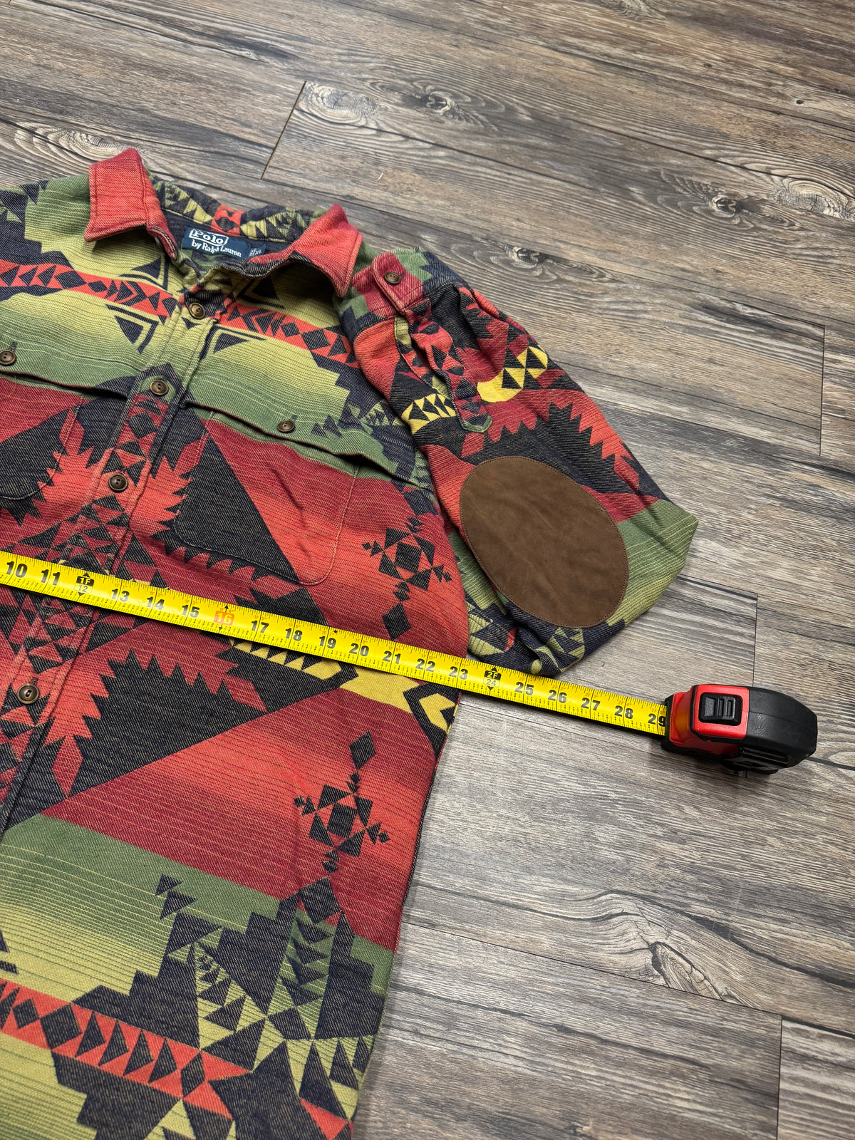 POLO RALPH LAUREN SOUTHWESTERN AZTEC BUTTON UP (XL)