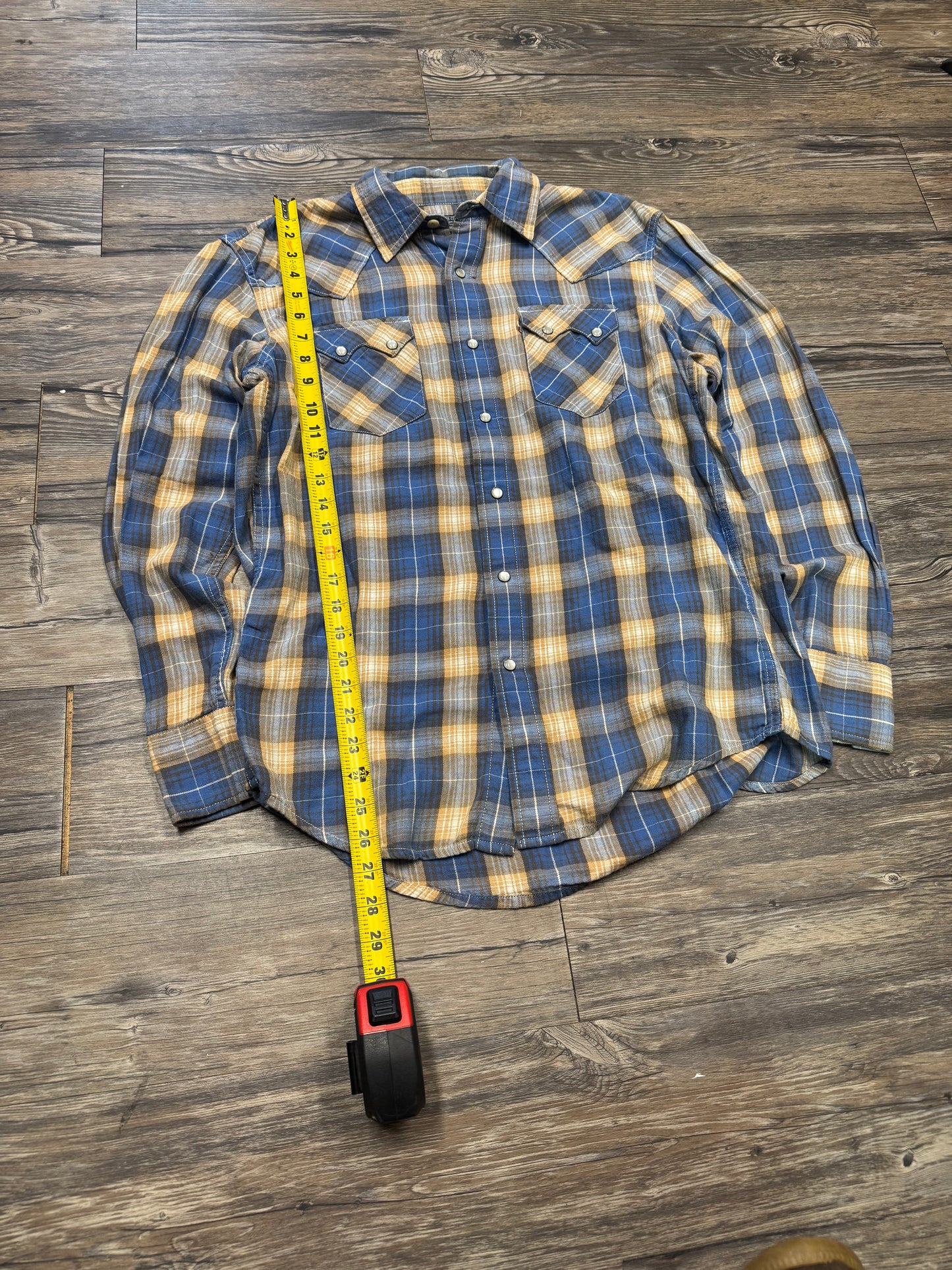 POLO JEANS COMPANY PLAID SHIRT (M)